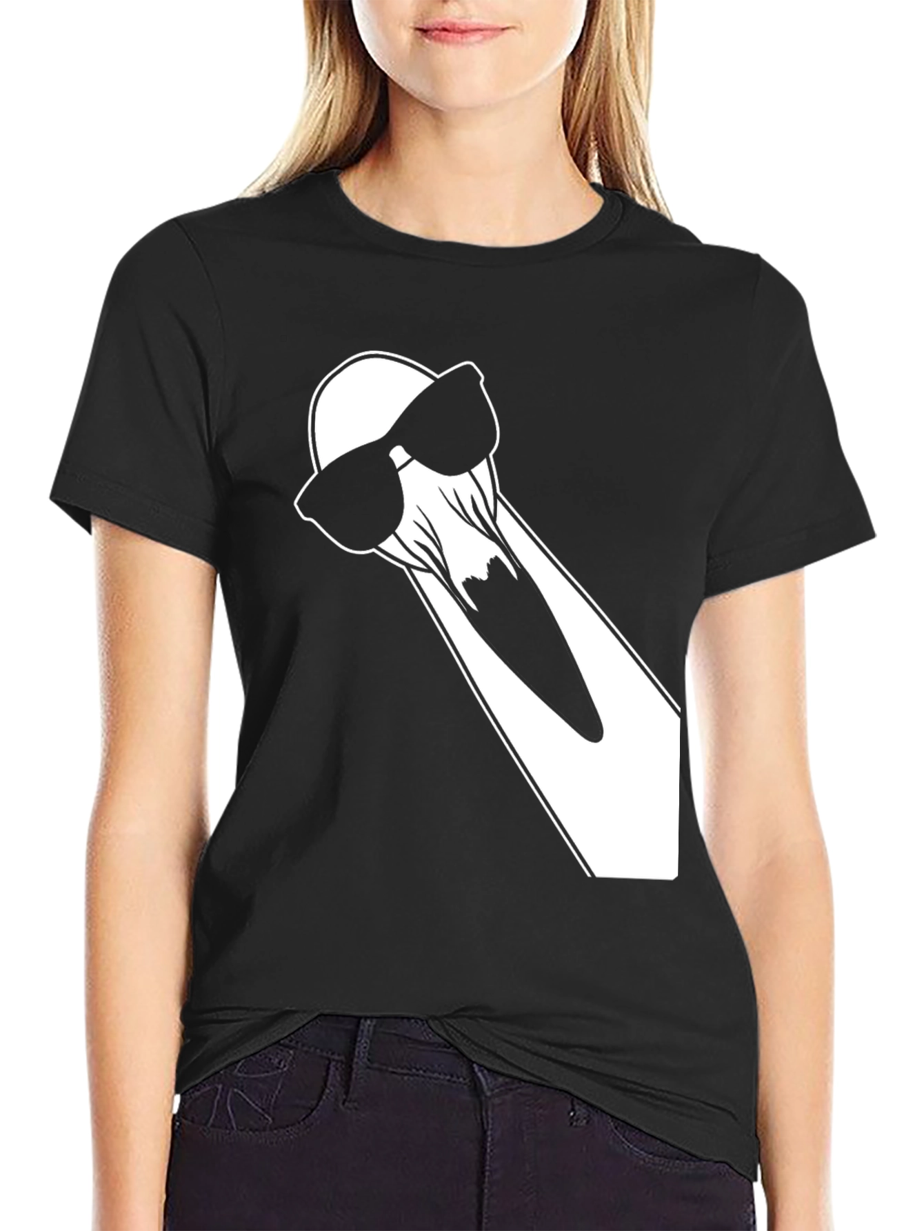 Cool Ghost T-Shirt - Black Cotton Tee