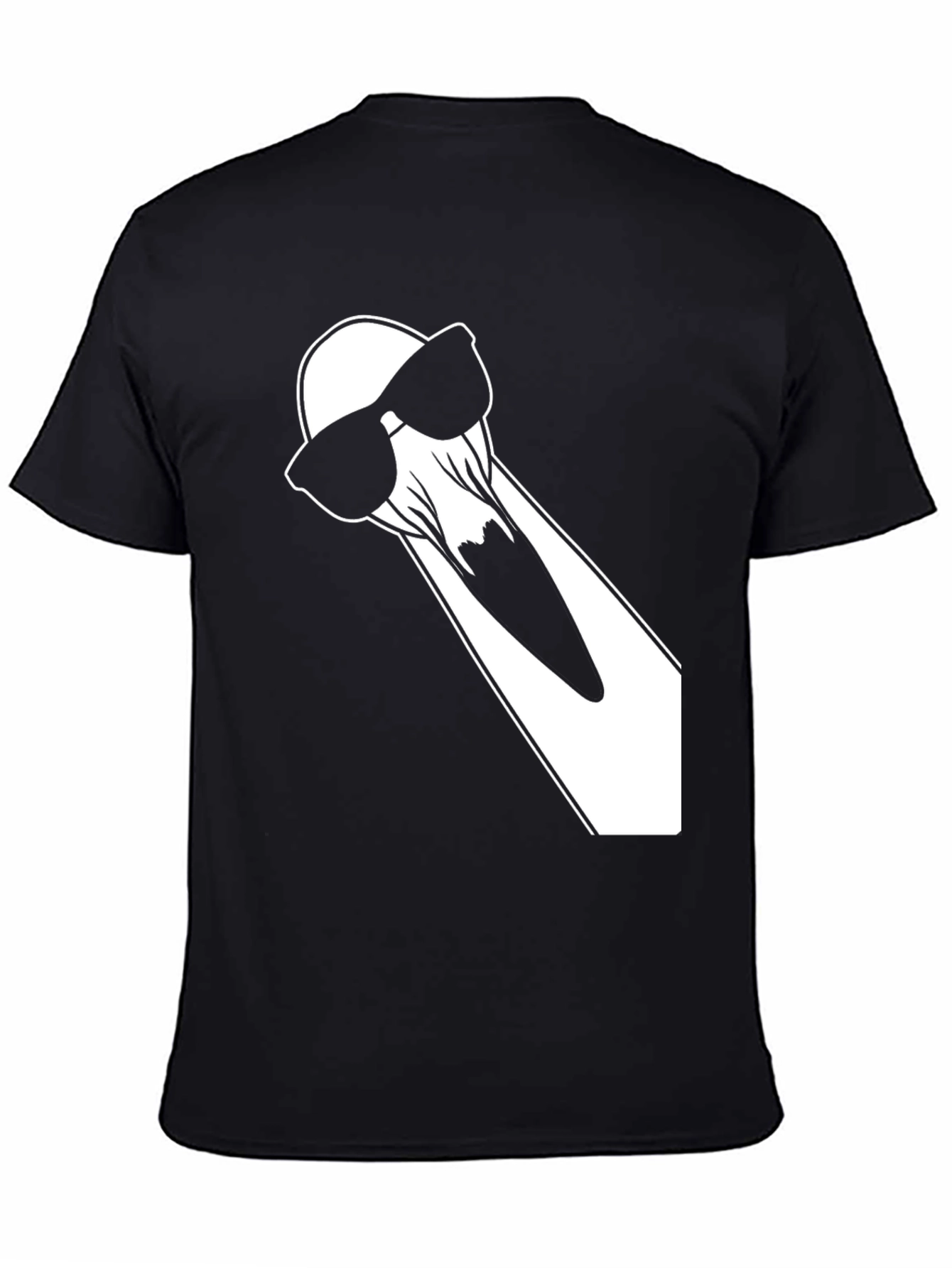 Cool Ghost T-Shirt - Black Cotton Tee