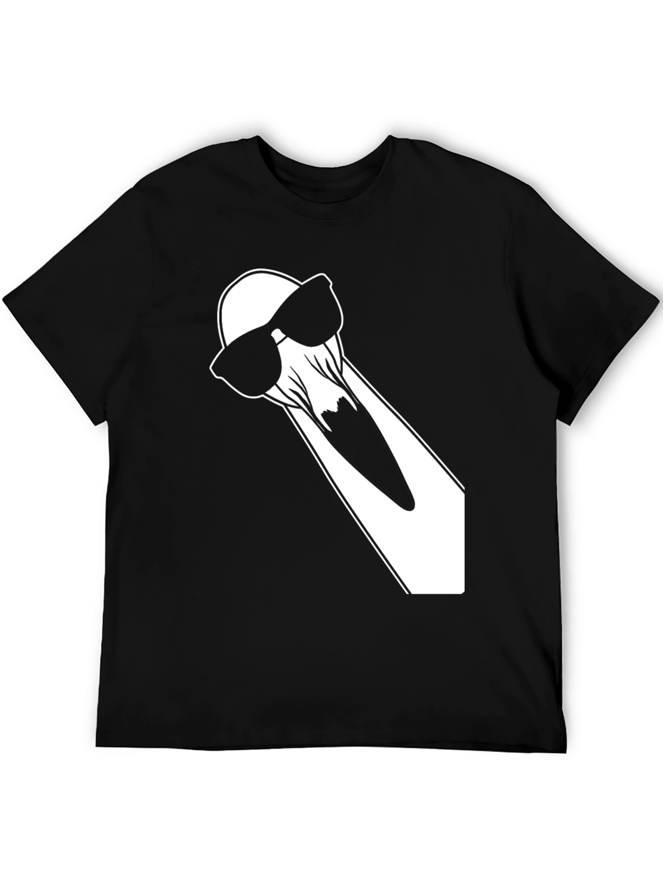 Cool Ghost T-Shirt - Black Cotton Tee