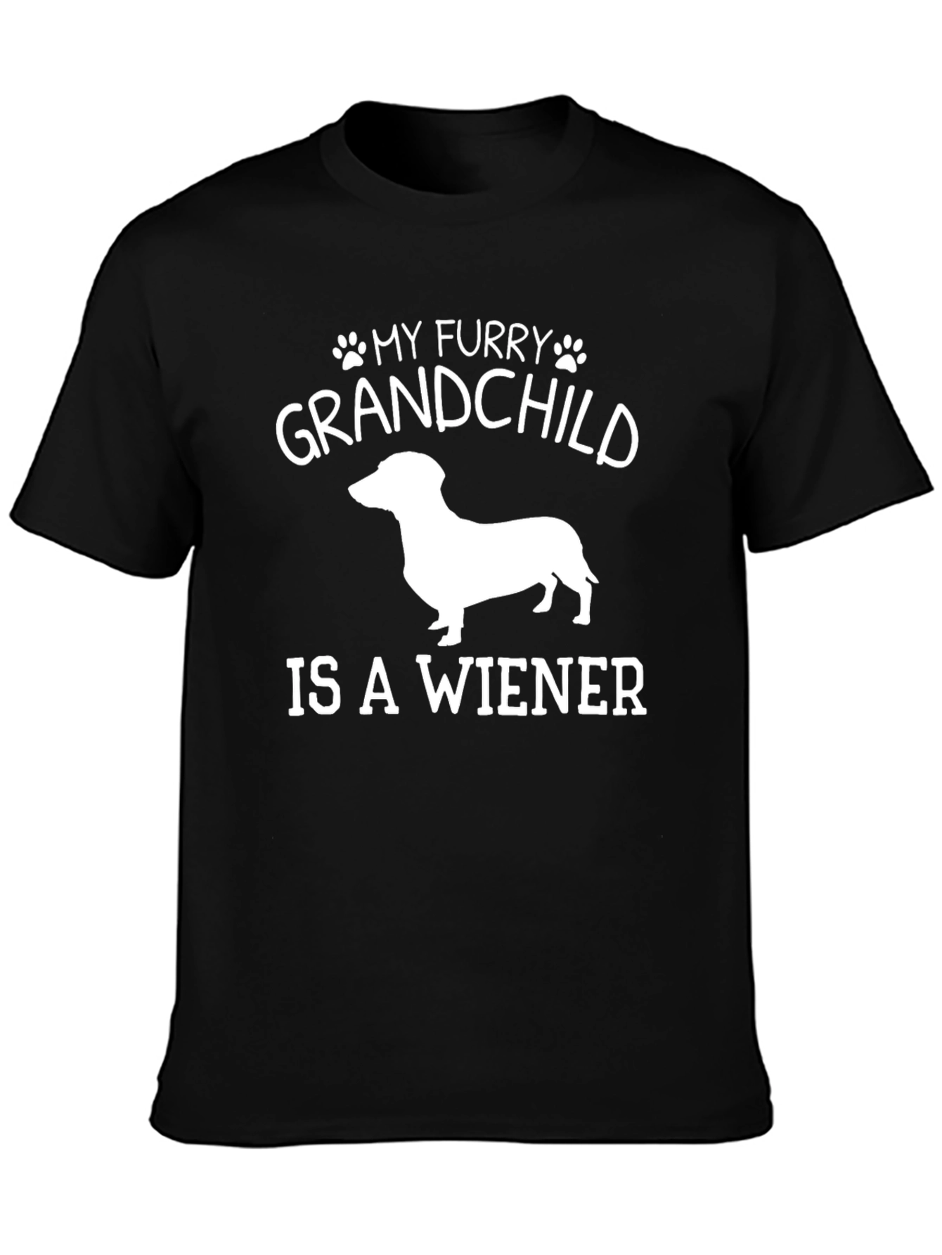 My Furry Grandchild is a Wiener Dog T-Shirt
