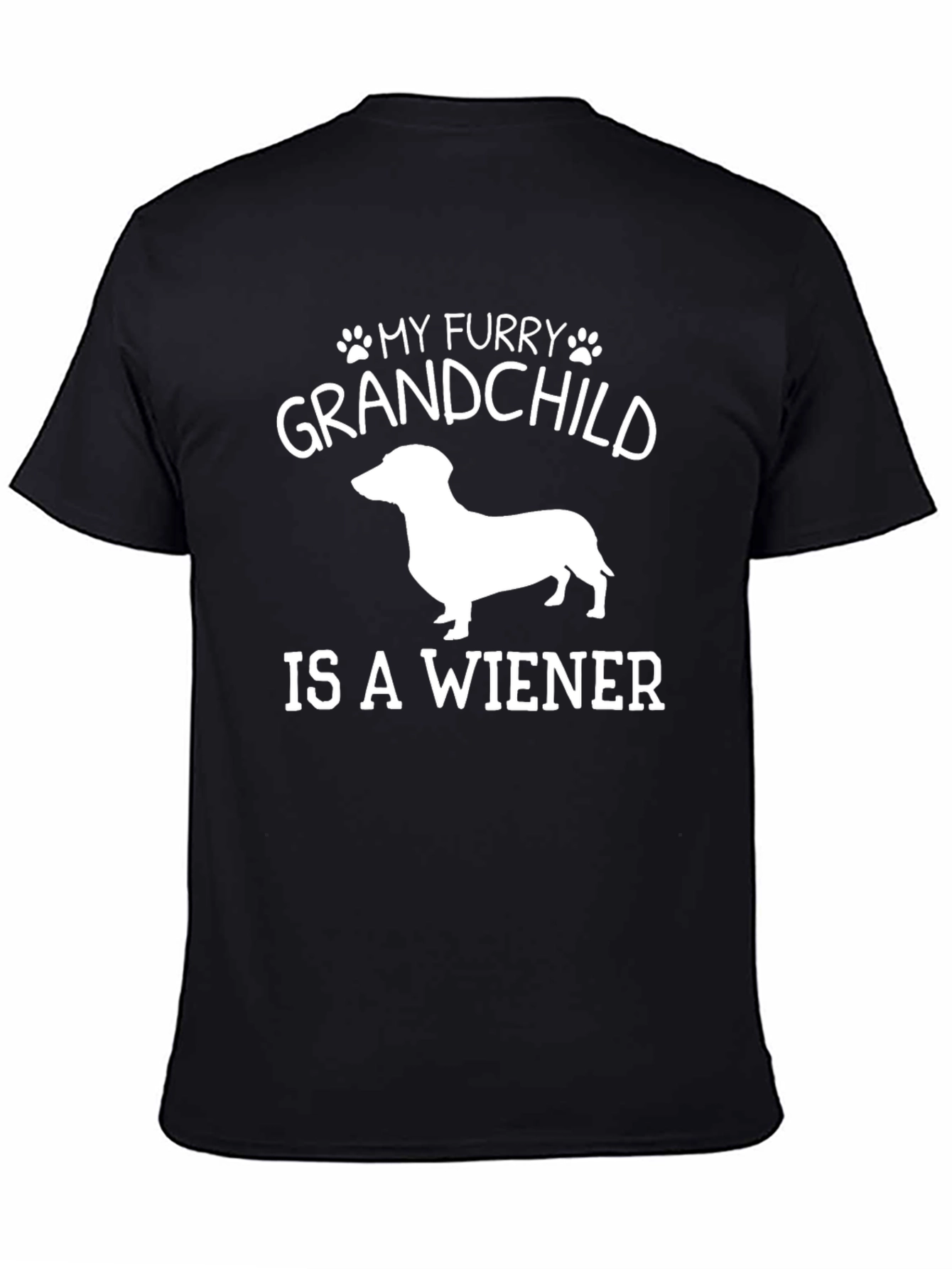 My Furry Grandchild is a Wiener Dog T-Shirt
