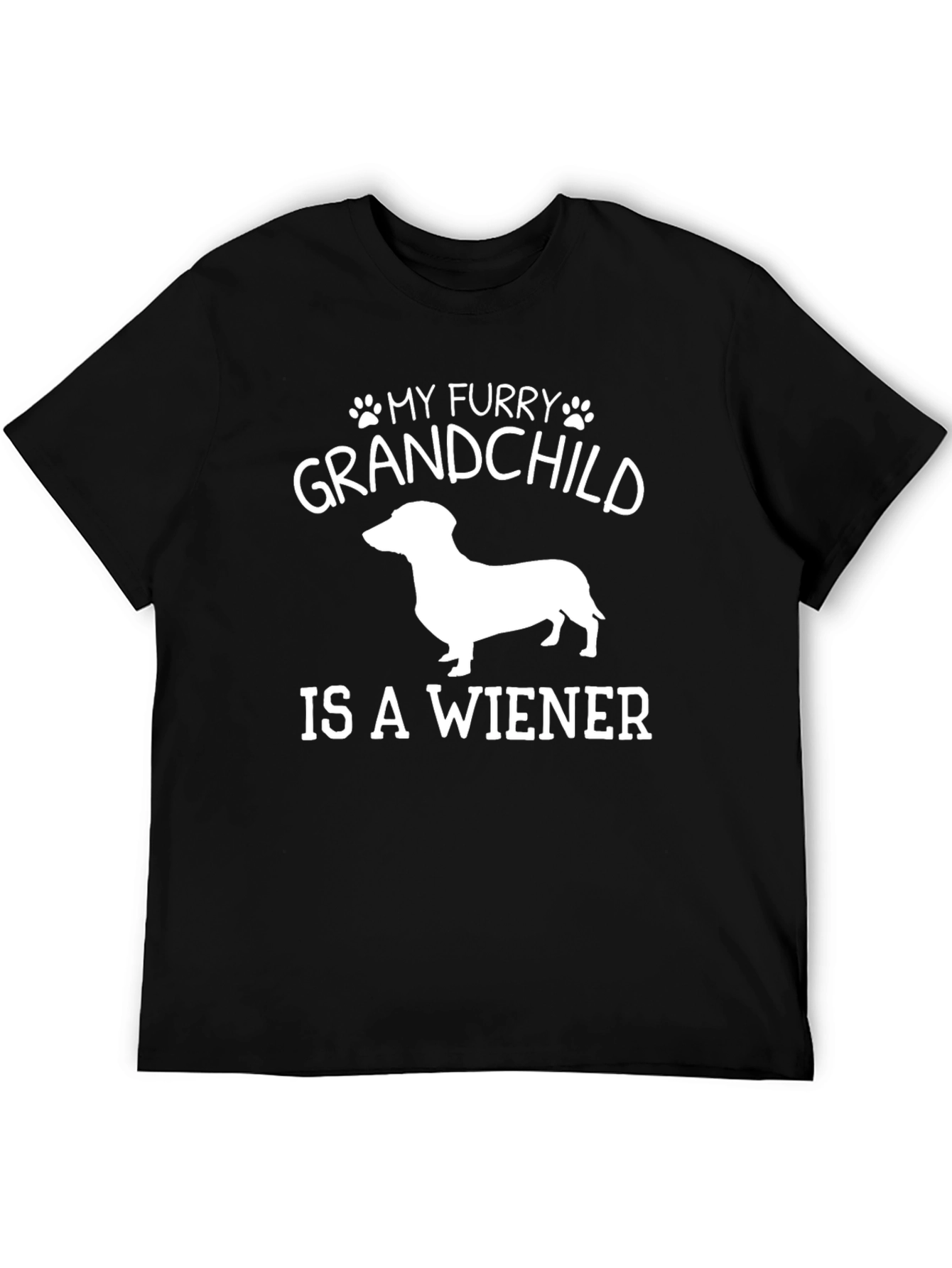 My Furry Grandchild is a Wiener Dog T-Shirt