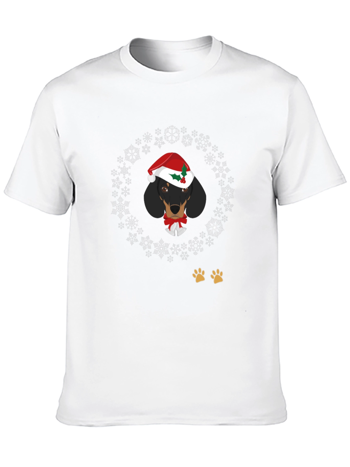 Festive Dachshund Holiday T-Shirt