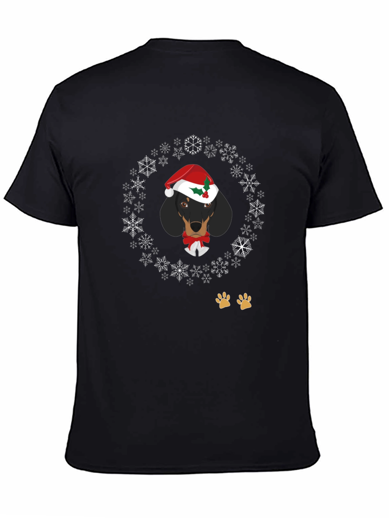 Festive Dachshund Holiday T-Shirt