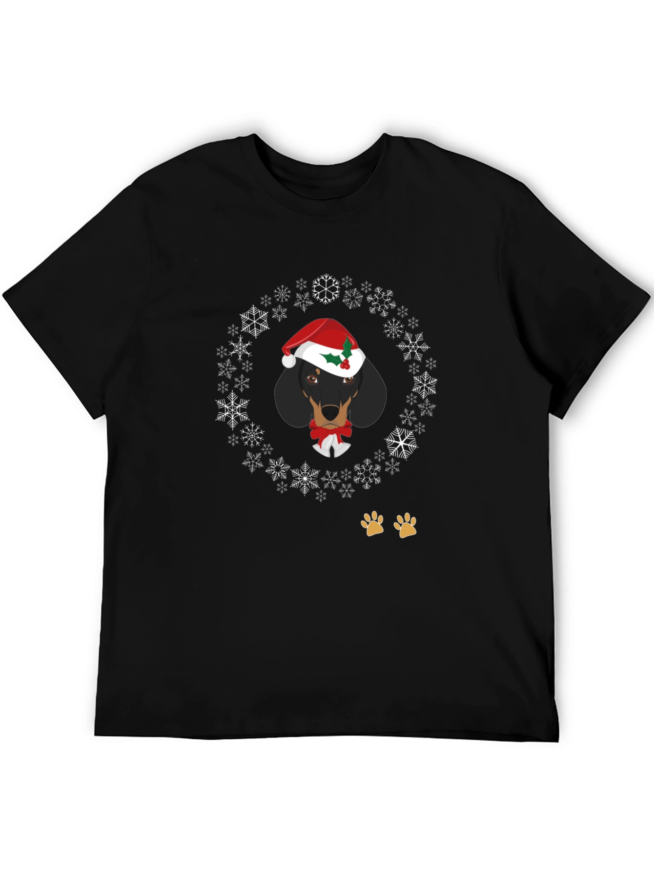 Festive Dachshund Holiday T-Shirt