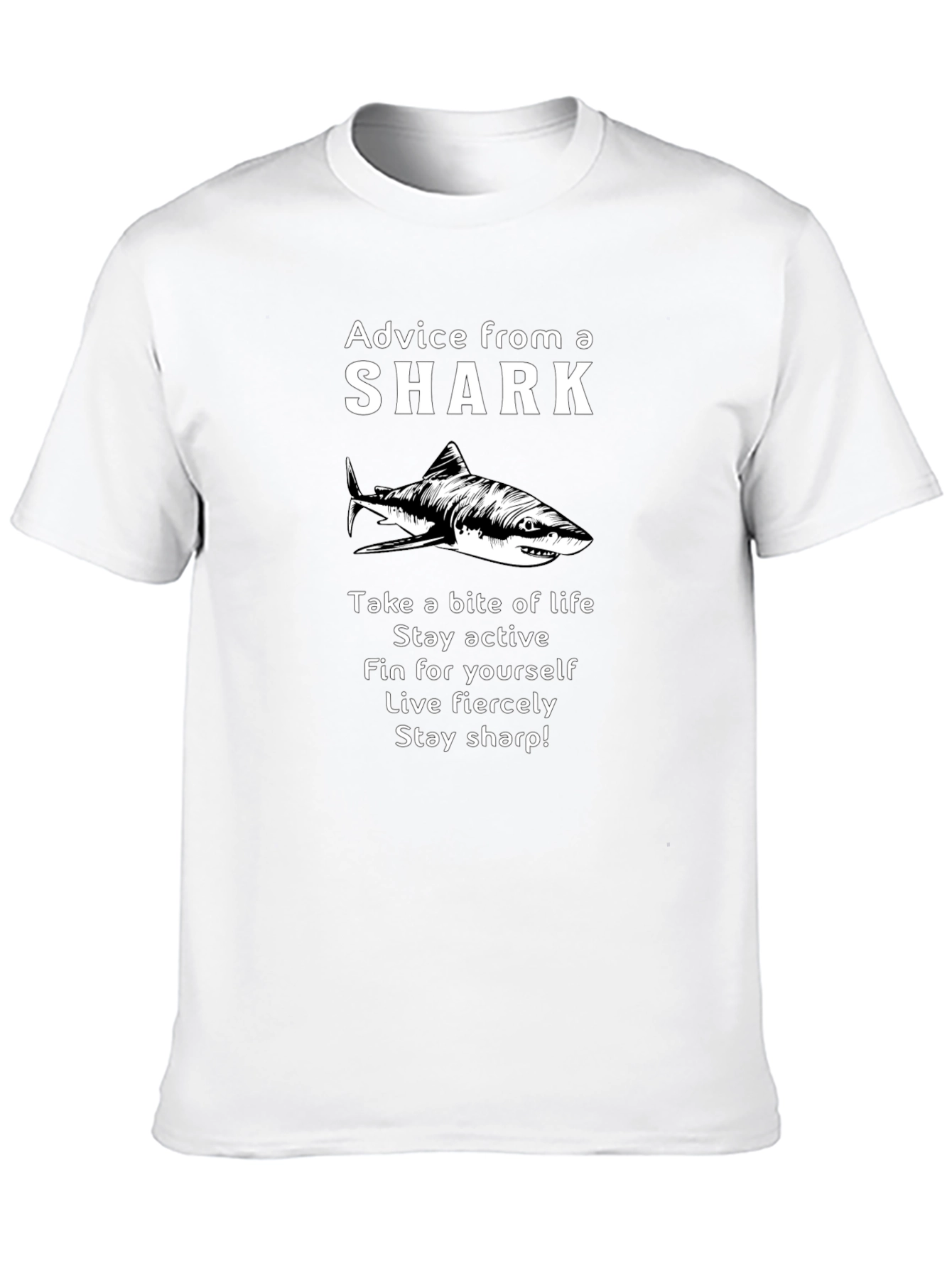 Advice from a Shark Graphic Tee - Black