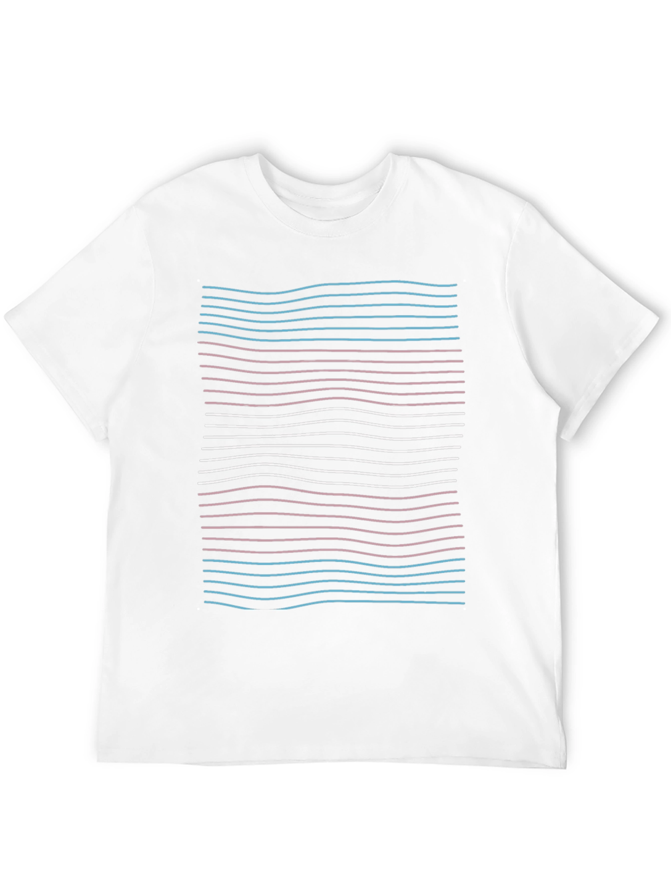 Transgender Pride Flag Stripes Black T-Shirt