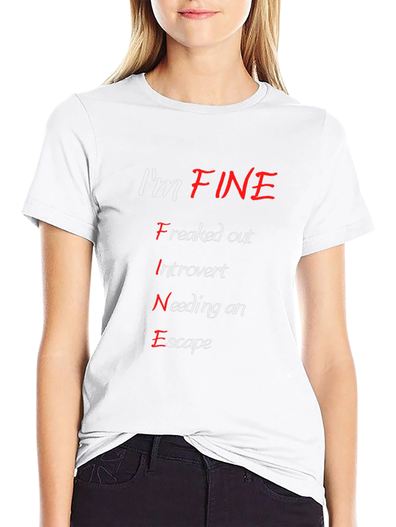 Im FINE T-Shirt - Funny Introvert Escape Tee