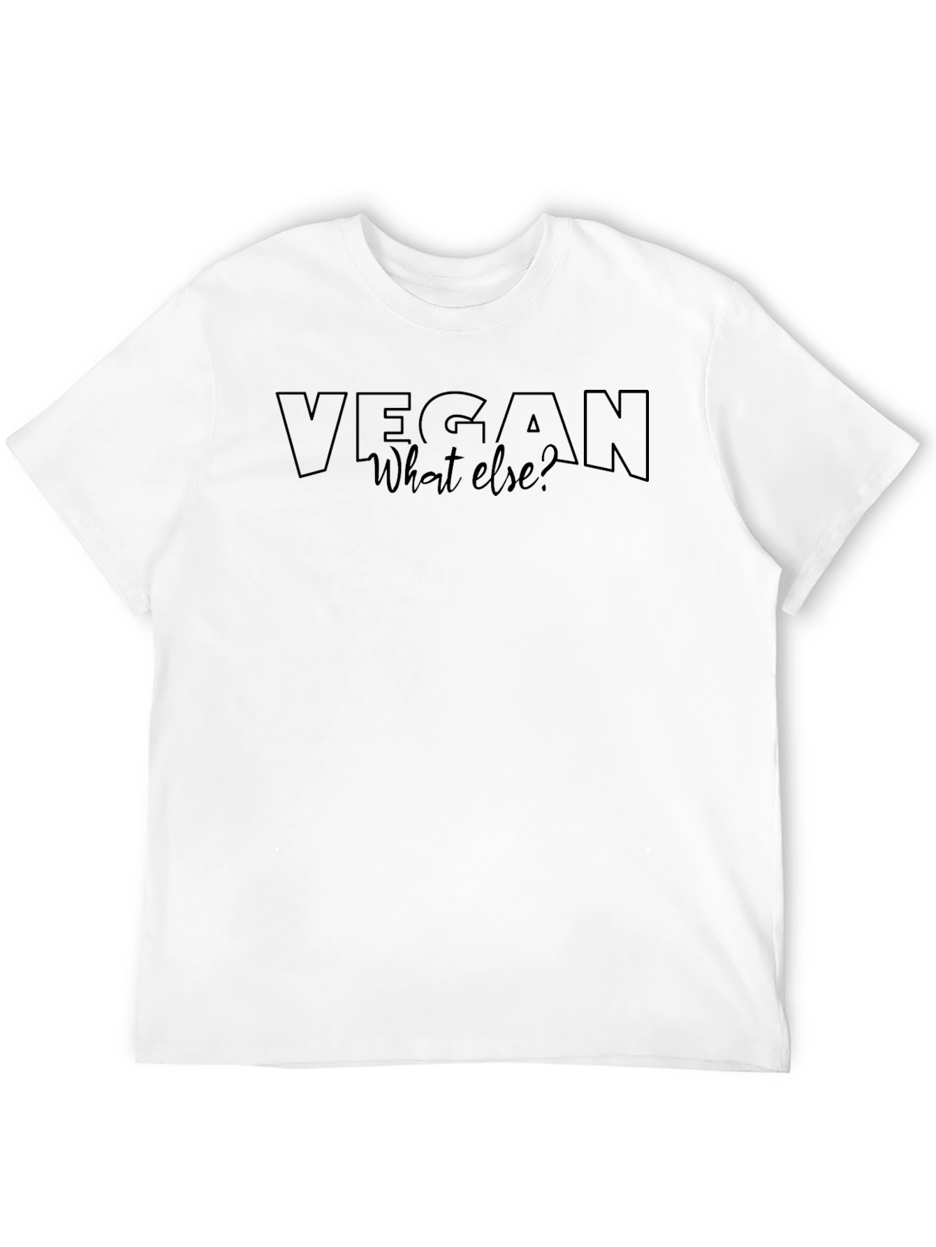 Vegan What Else? Black T-Shirt