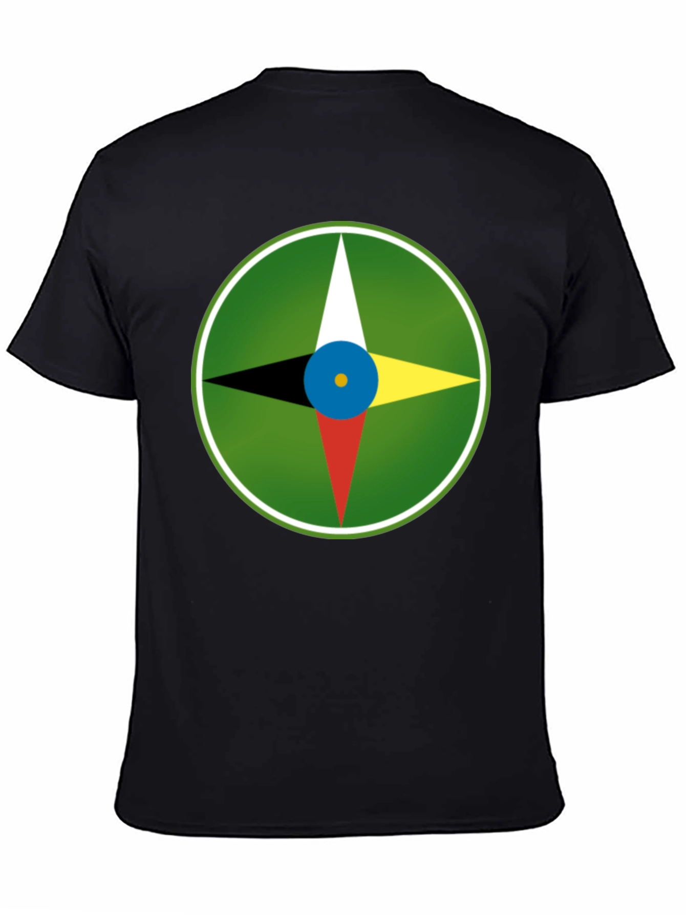 Compass Graphic Tee - Unisex Soft Black Shirt