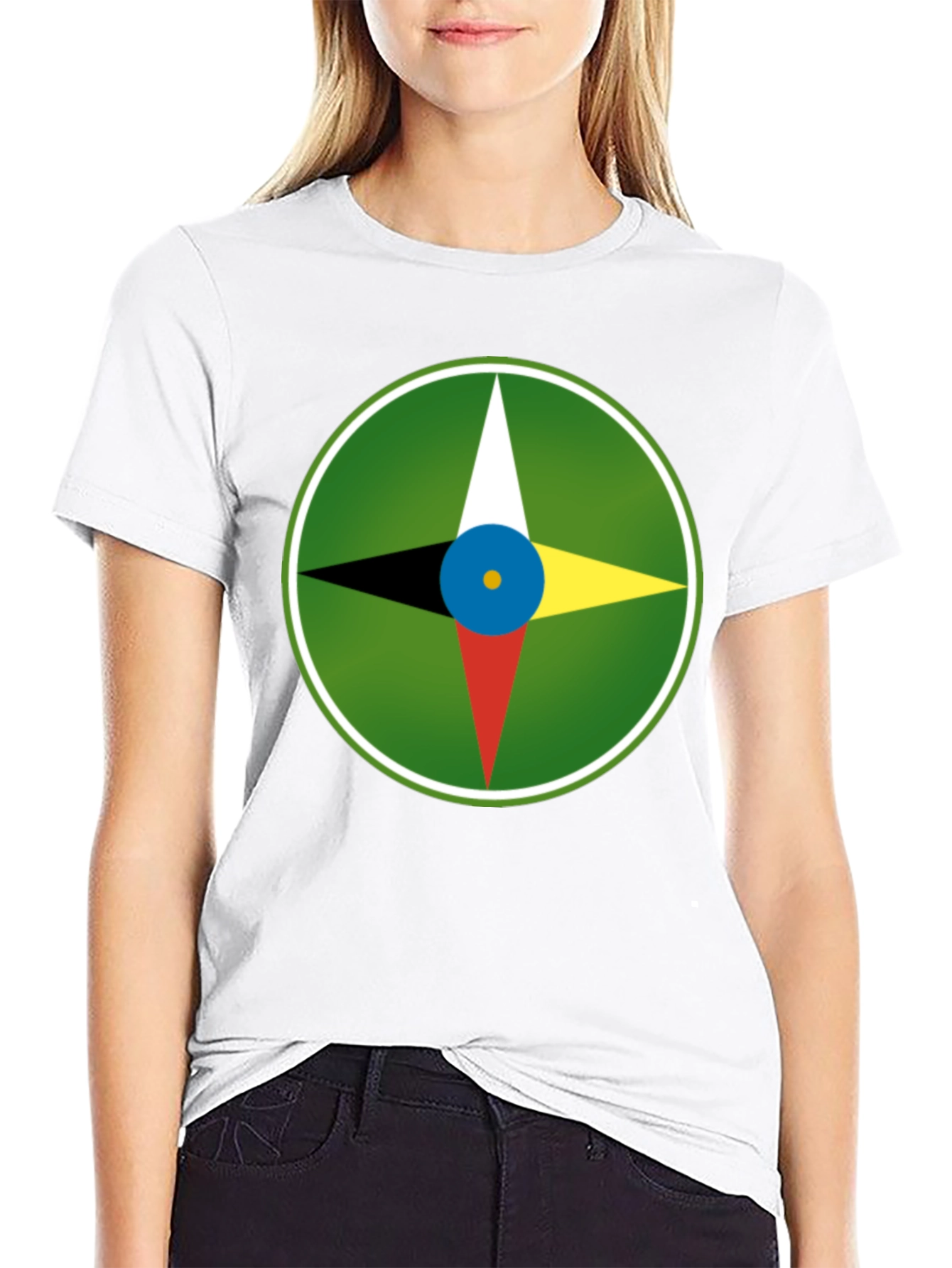 Compass Graphic Tee - Unisex Soft Black Shirt