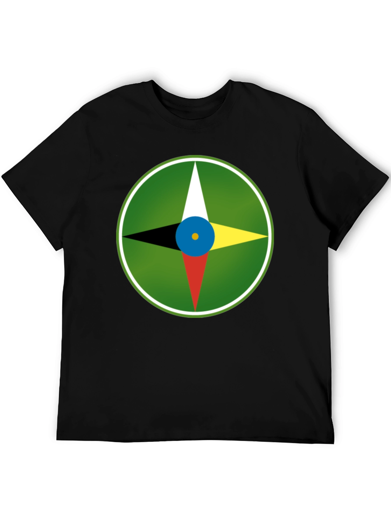 Compass Graphic Tee - Unisex Soft Black Shirt