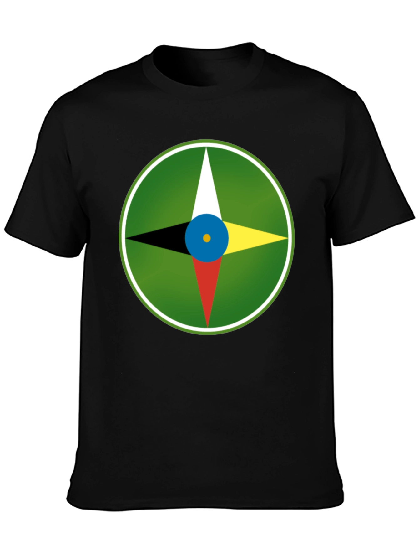 Compass Graphic Tee - Unisex Soft Black Shirt