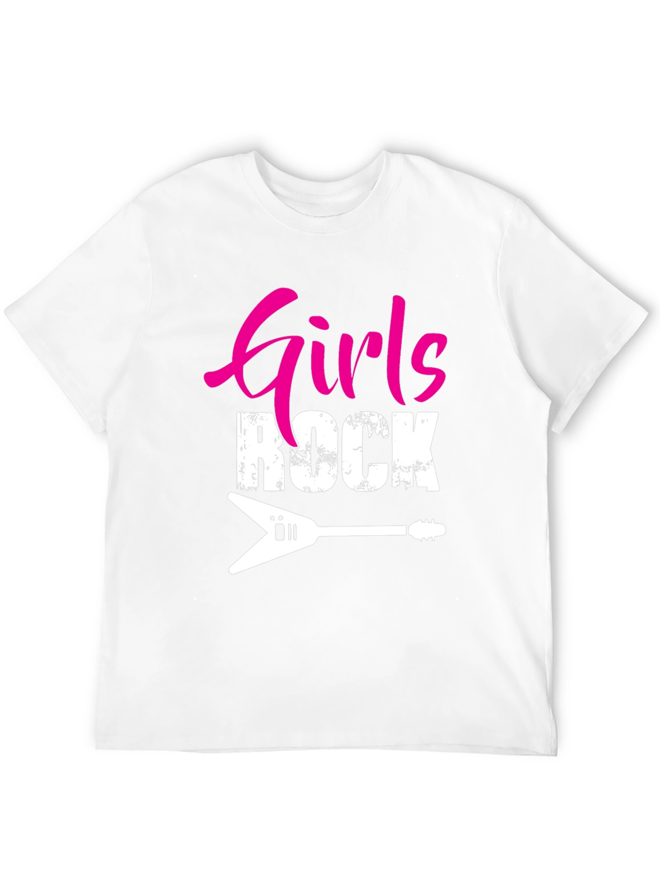Girls Rock Guitar Graphic T-Shirt