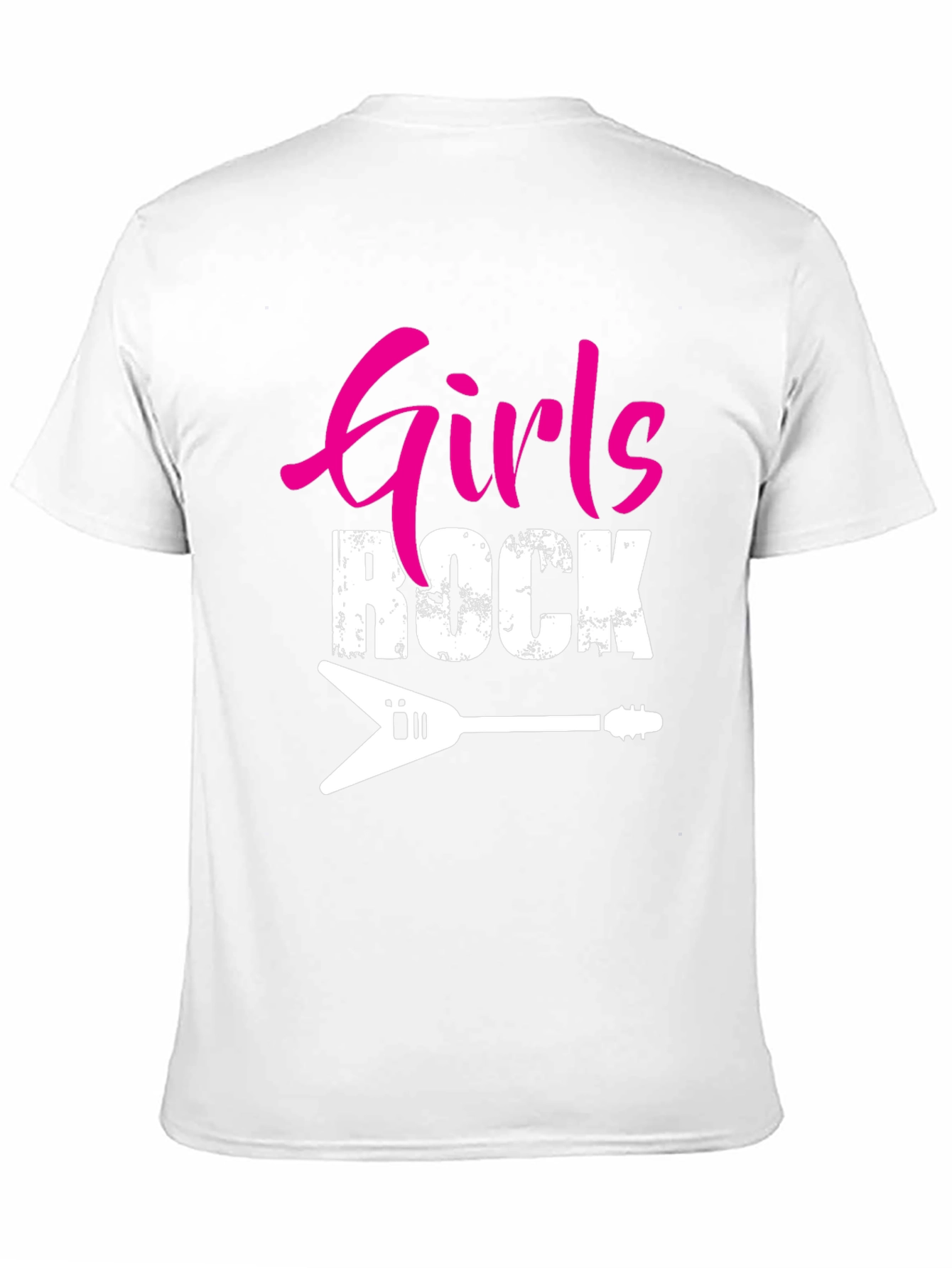 Girls Rock Guitar Graphic T-Shirt