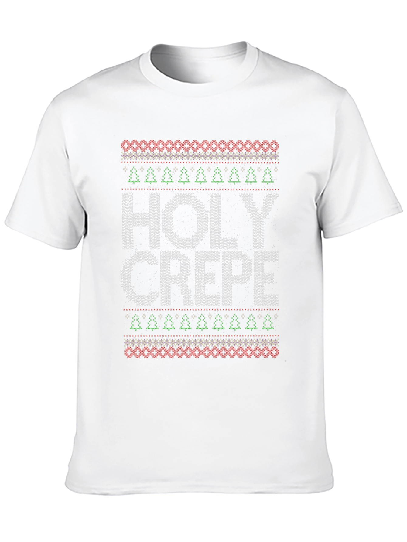 Holy Crepe Ugly Christmas Sweater Style T-Shirt