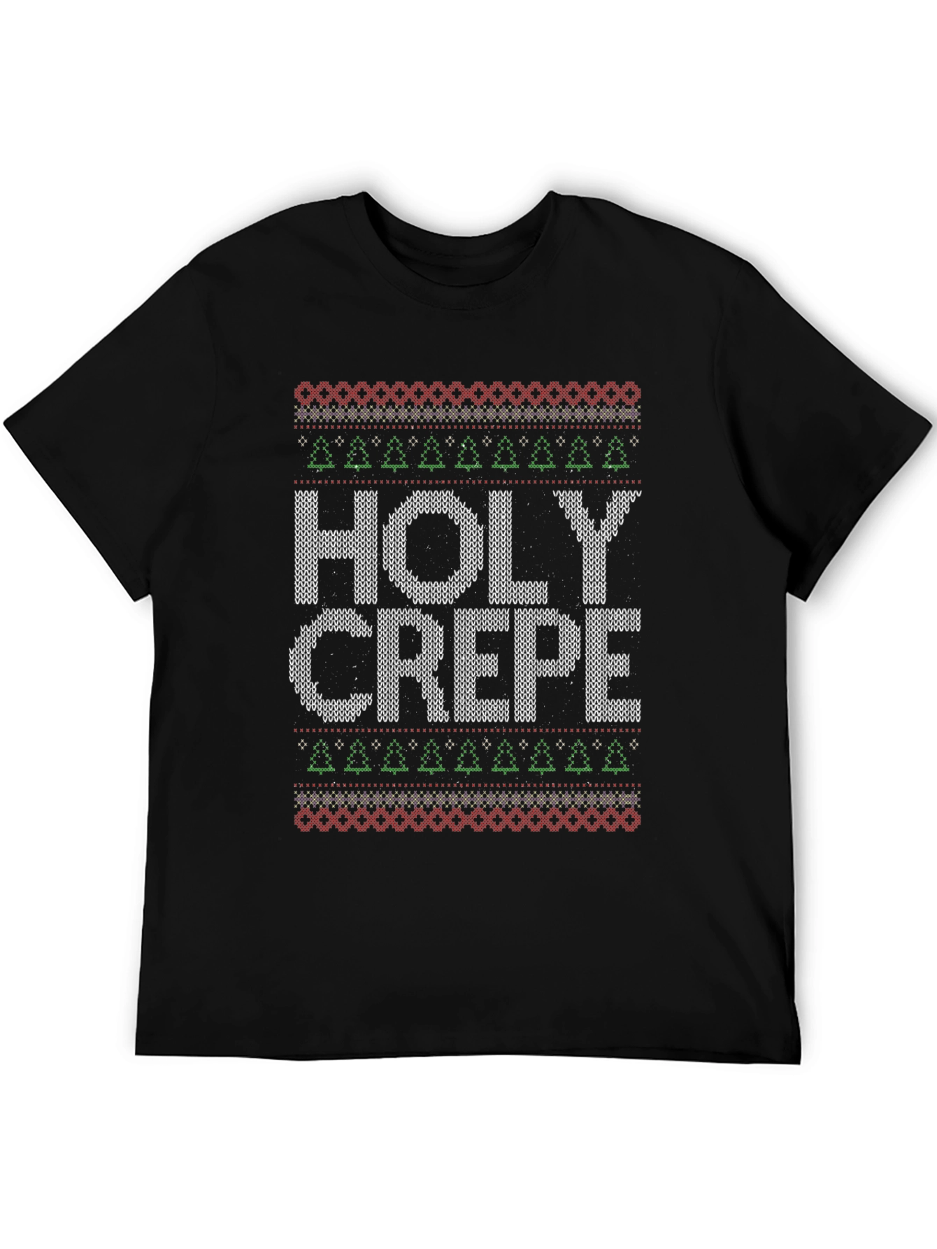 Holy Crepe Ugly Christmas Sweater Style T-Shirt