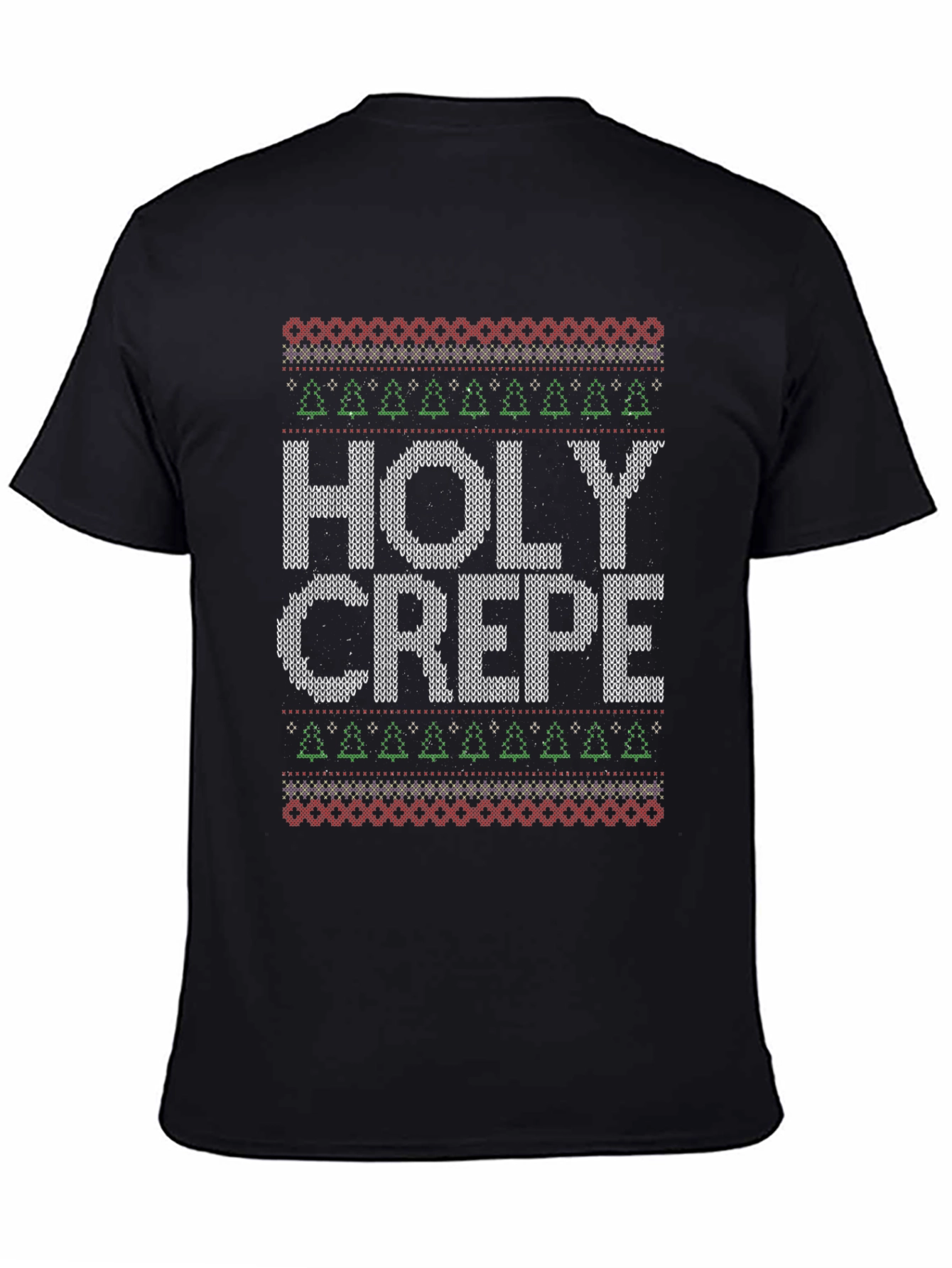 Holy Crepe Ugly Christmas Sweater Style T-Shirt