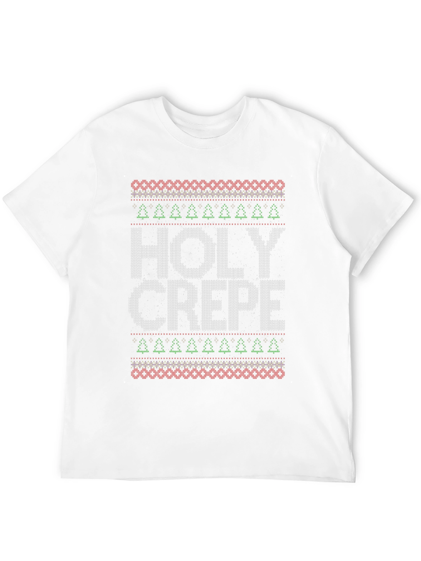 Holy Crepe Ugly Christmas Sweater Style T-Shirt