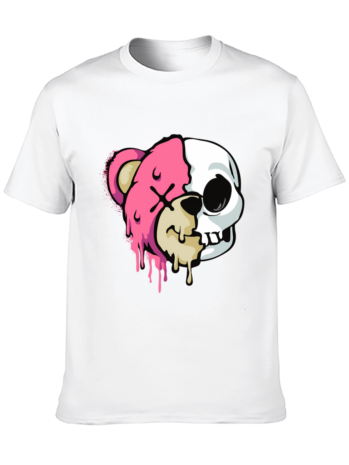 Bear Skull Graphic Tee - Edgy Style