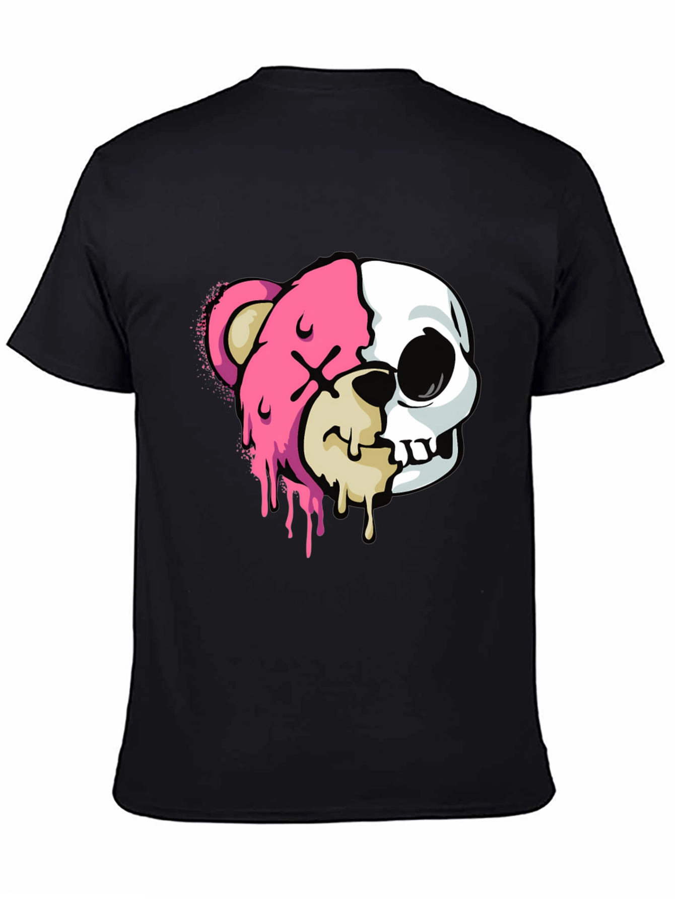 Bear Skull Graphic Tee - Edgy Style