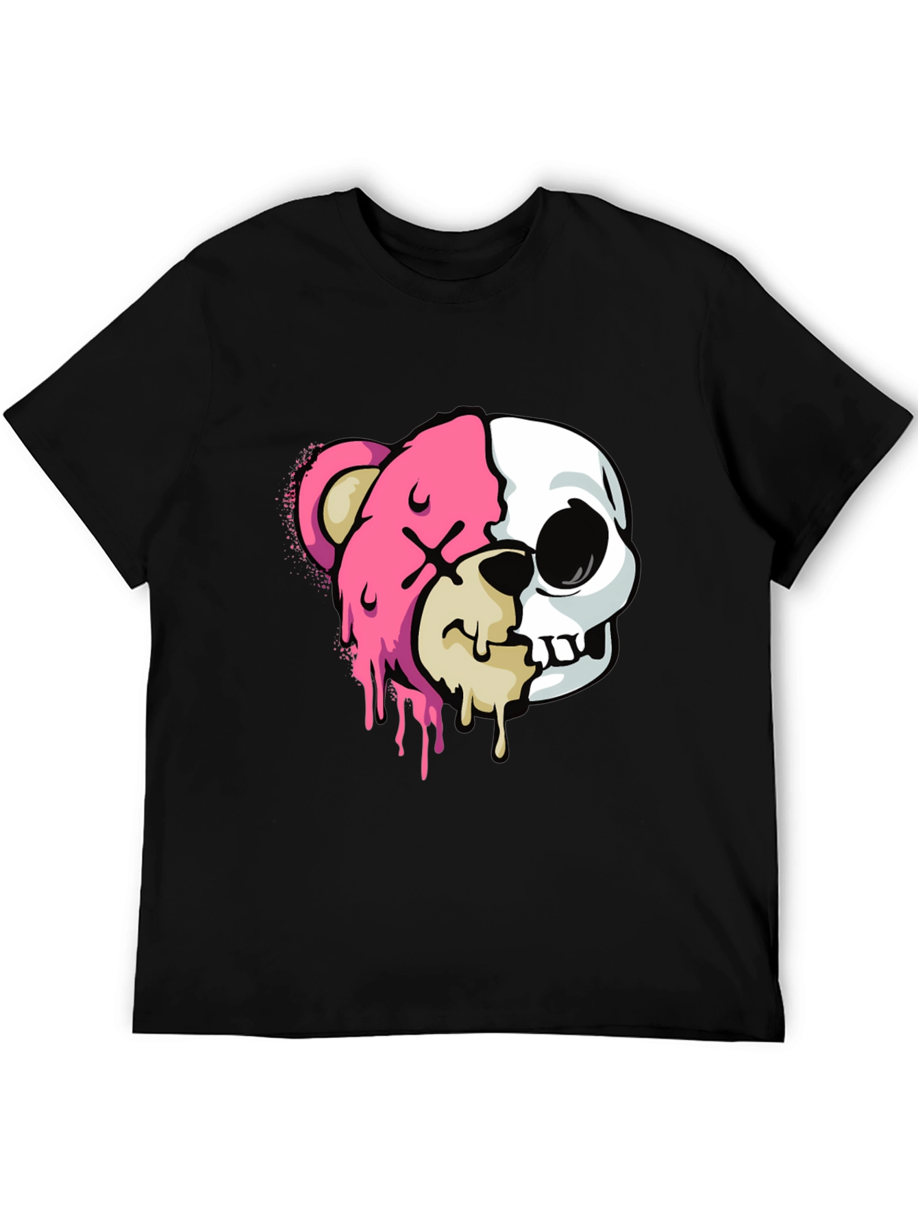 Bear Skull Graphic Tee - Edgy Style