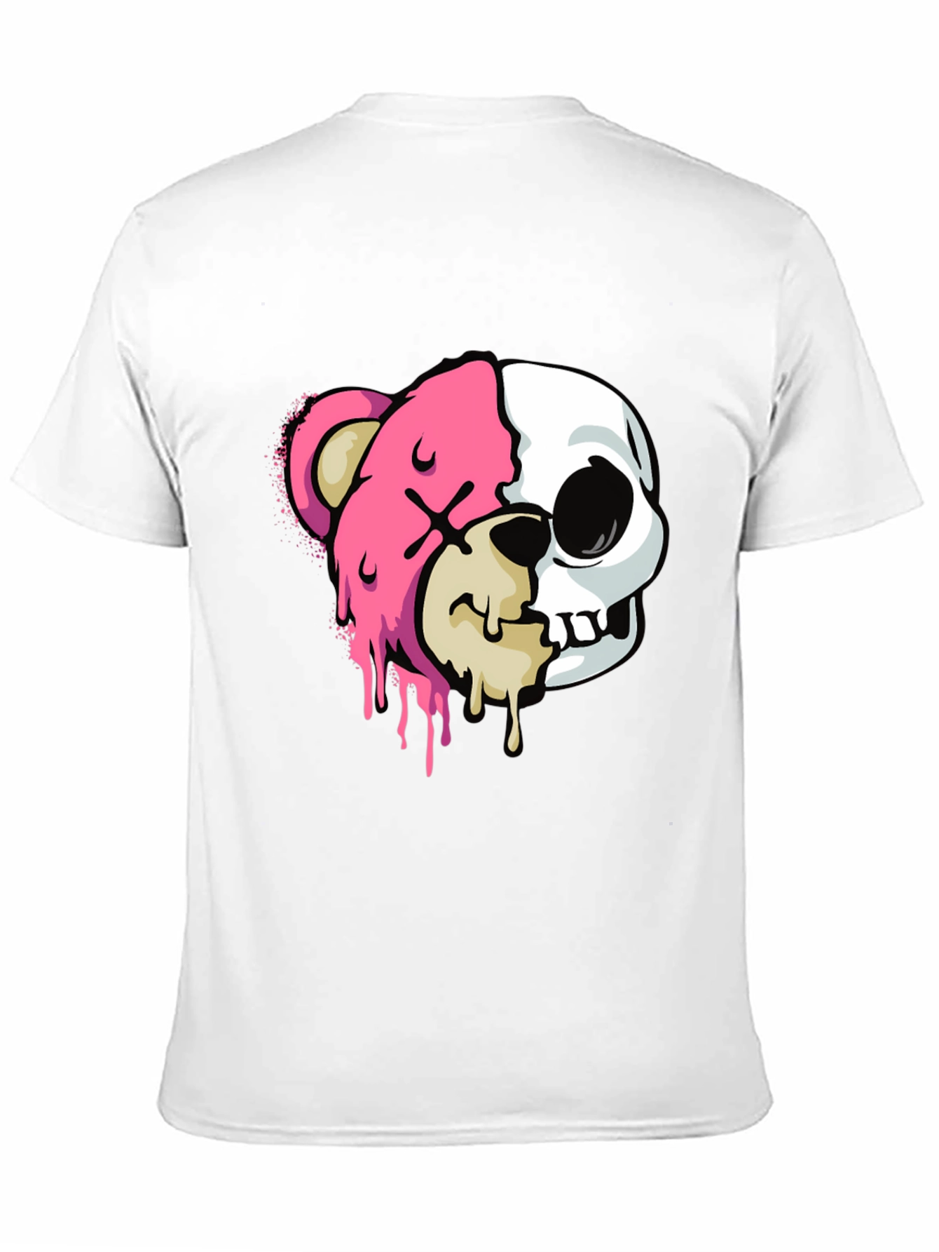 Bear Skull Graphic Tee - Edgy Style