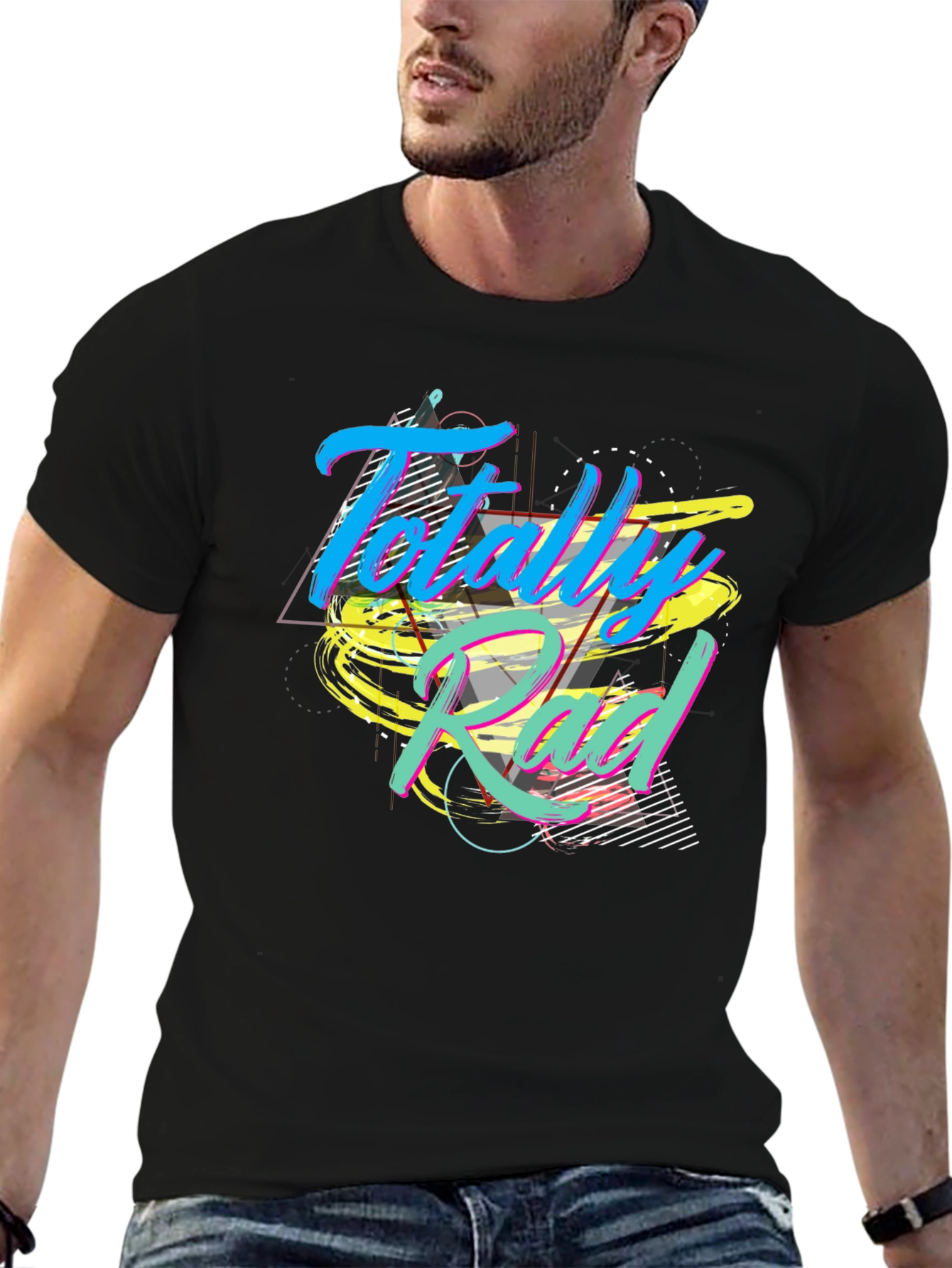 Totally Rad Graphic T-Shirt - Retro 80s Style