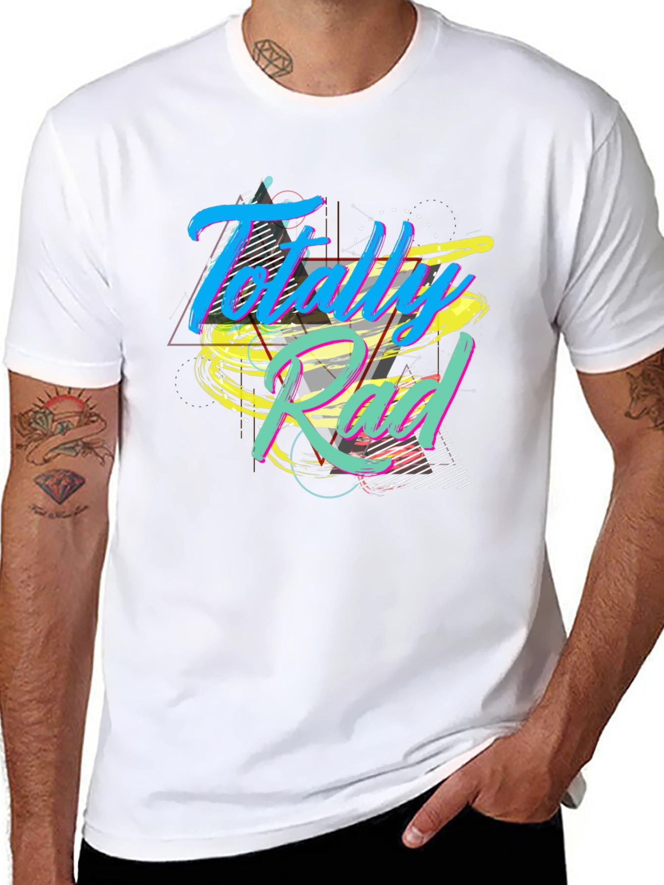 Totally Rad Graphic T-Shirt - Retro 80s Style