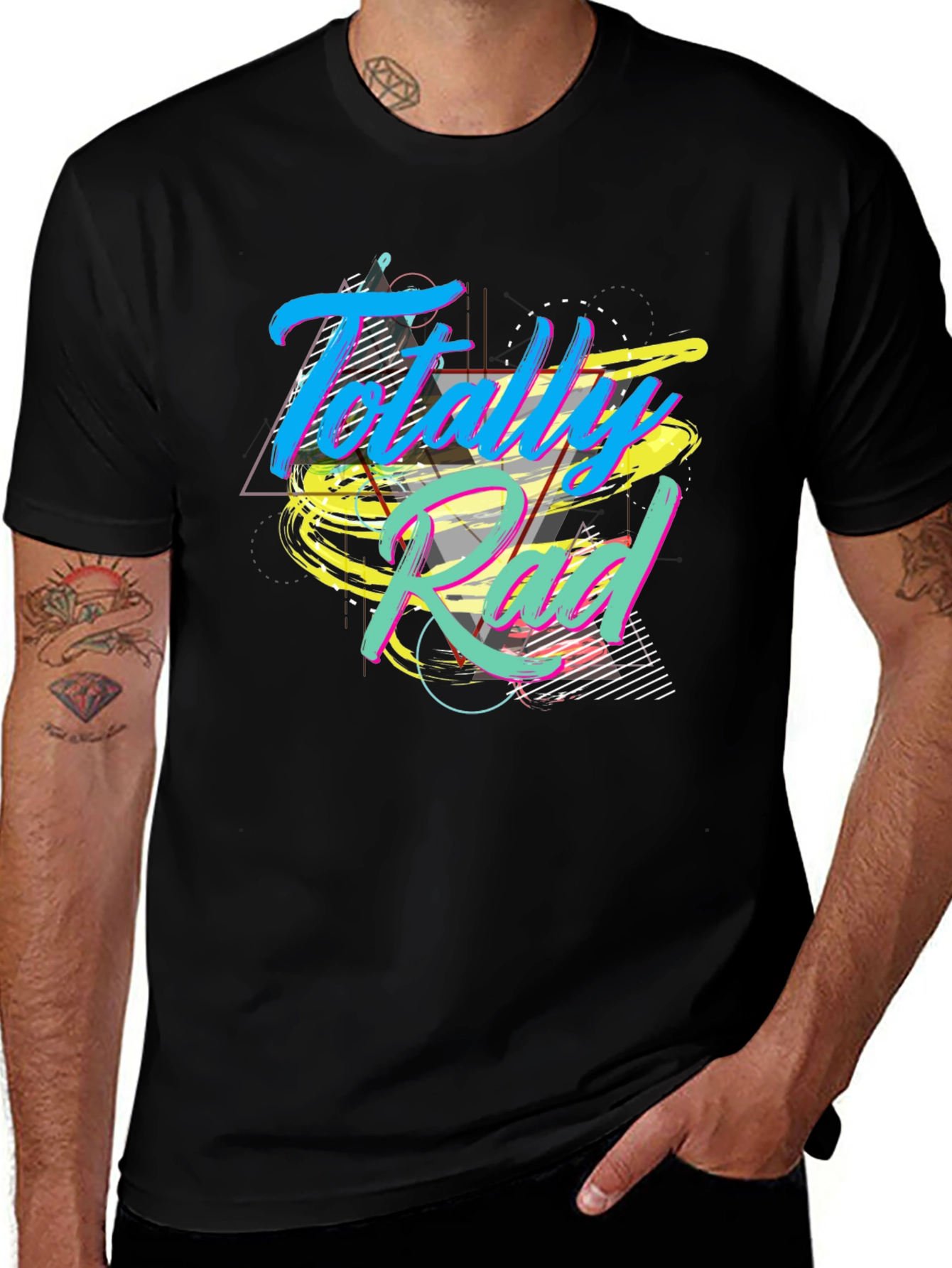 Totally Rad Graphic T-Shirt - Retro 80s Style