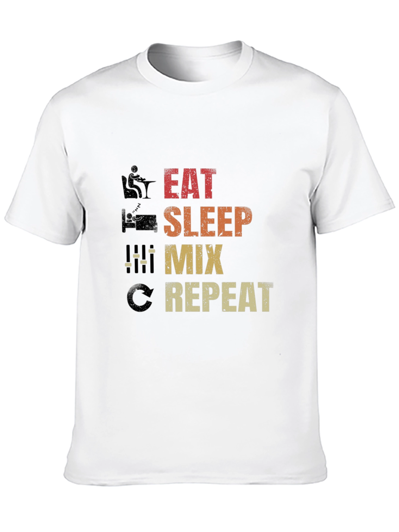 Eat Sleep Mix Repeat Graphic T-Shirt
