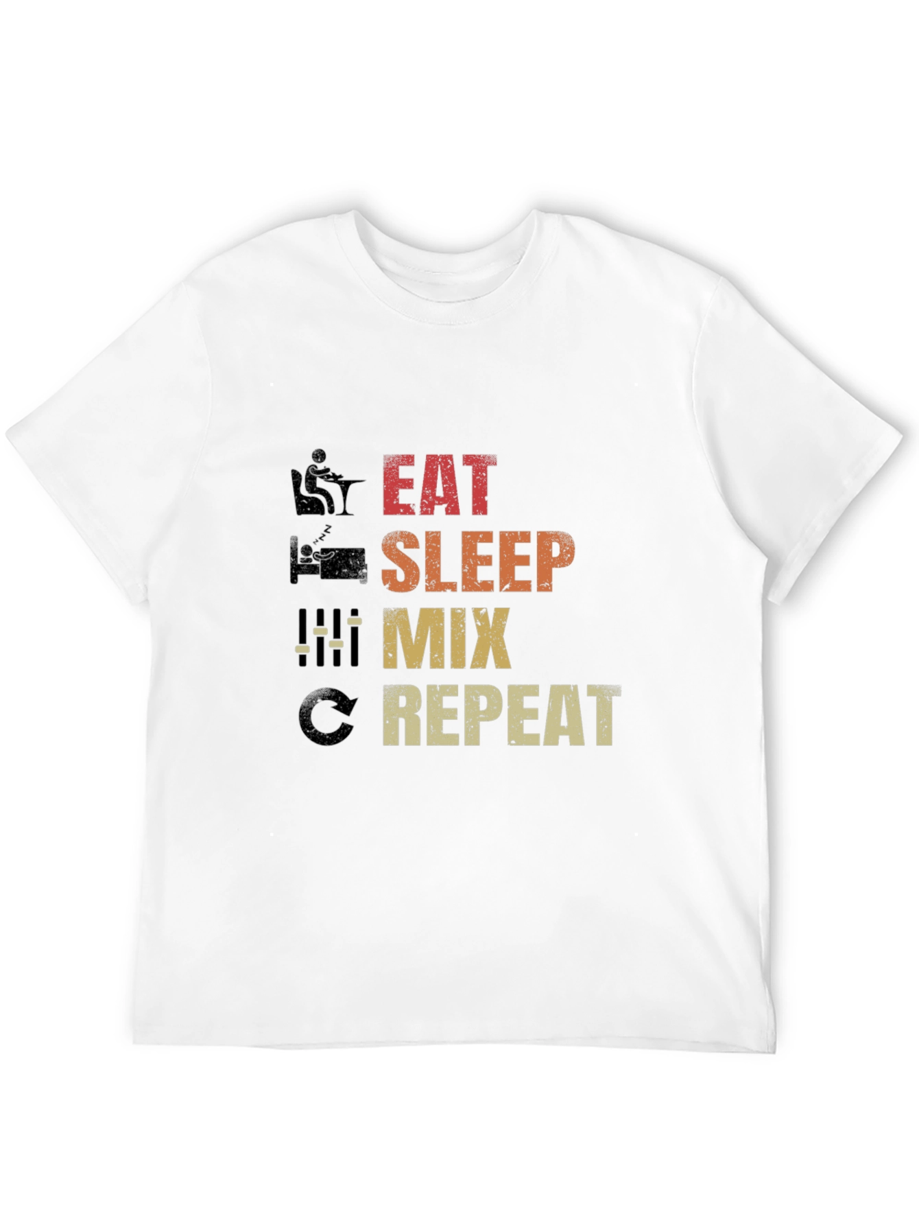 Eat Sleep Mix Repeat Graphic T-Shirt