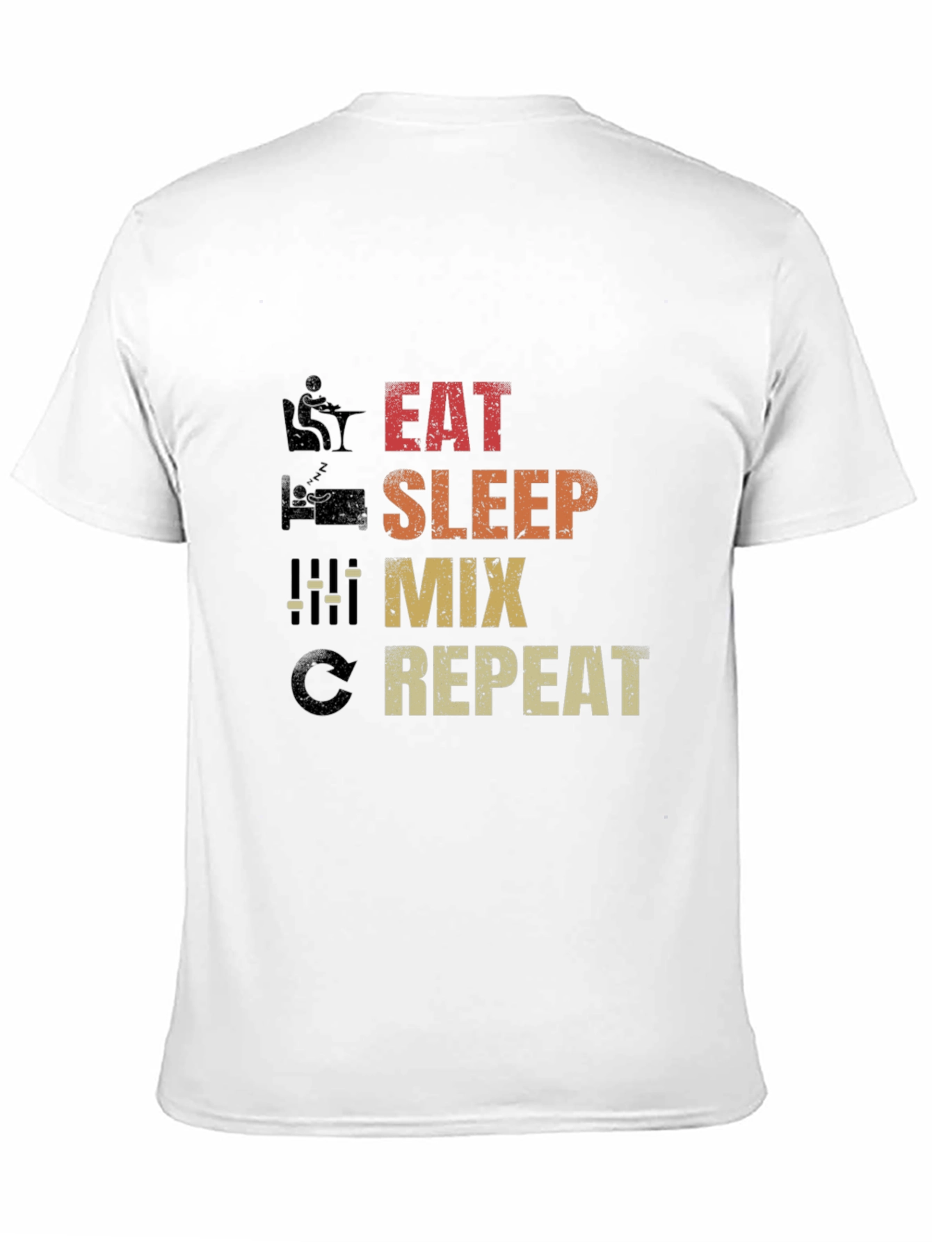 Eat Sleep Mix Repeat Graphic T-Shirt