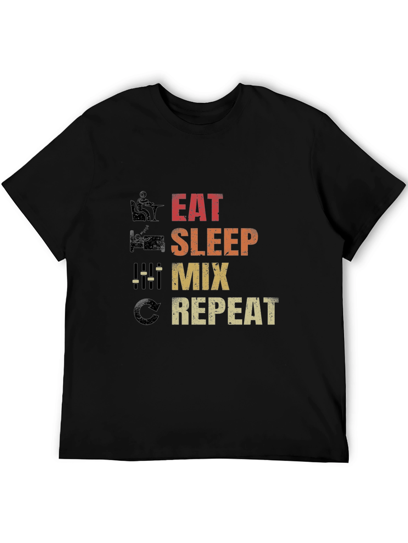 Eat Sleep Mix Repeat Graphic T-Shirt