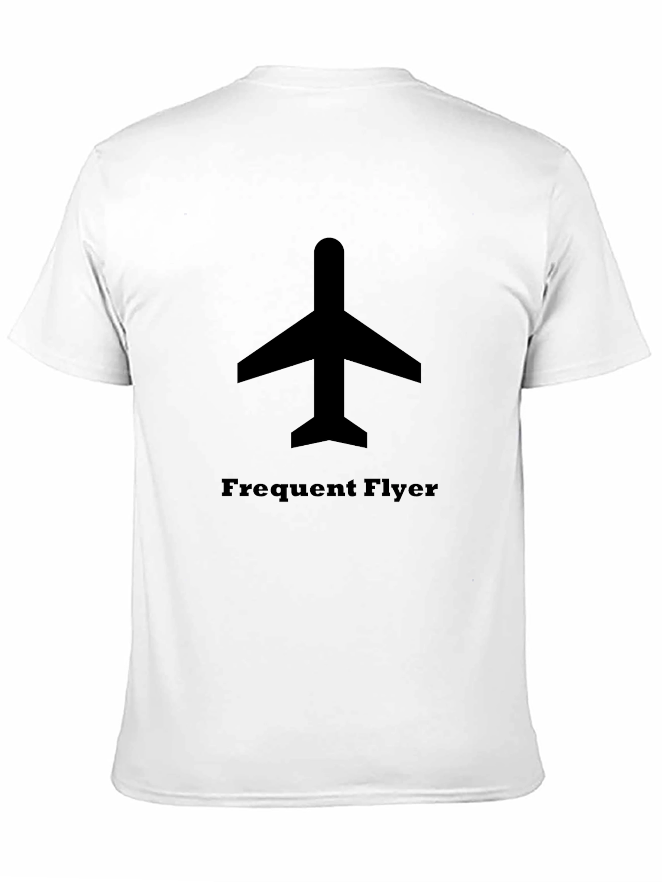 Frequent Flyer Black T-Shirt - Airplane Design