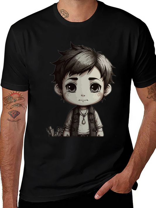 Anime Boy Graphic Tee - Cool Casual Style