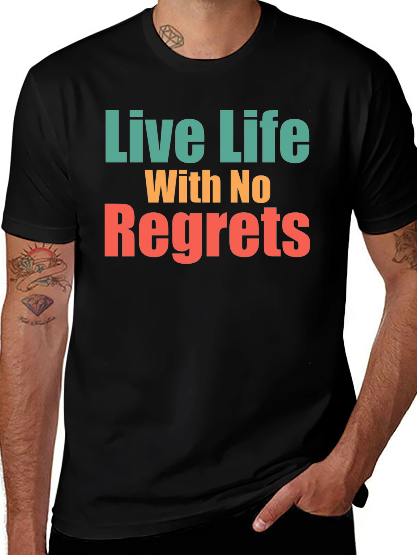 Live Life With No Regrets Graphic Tee