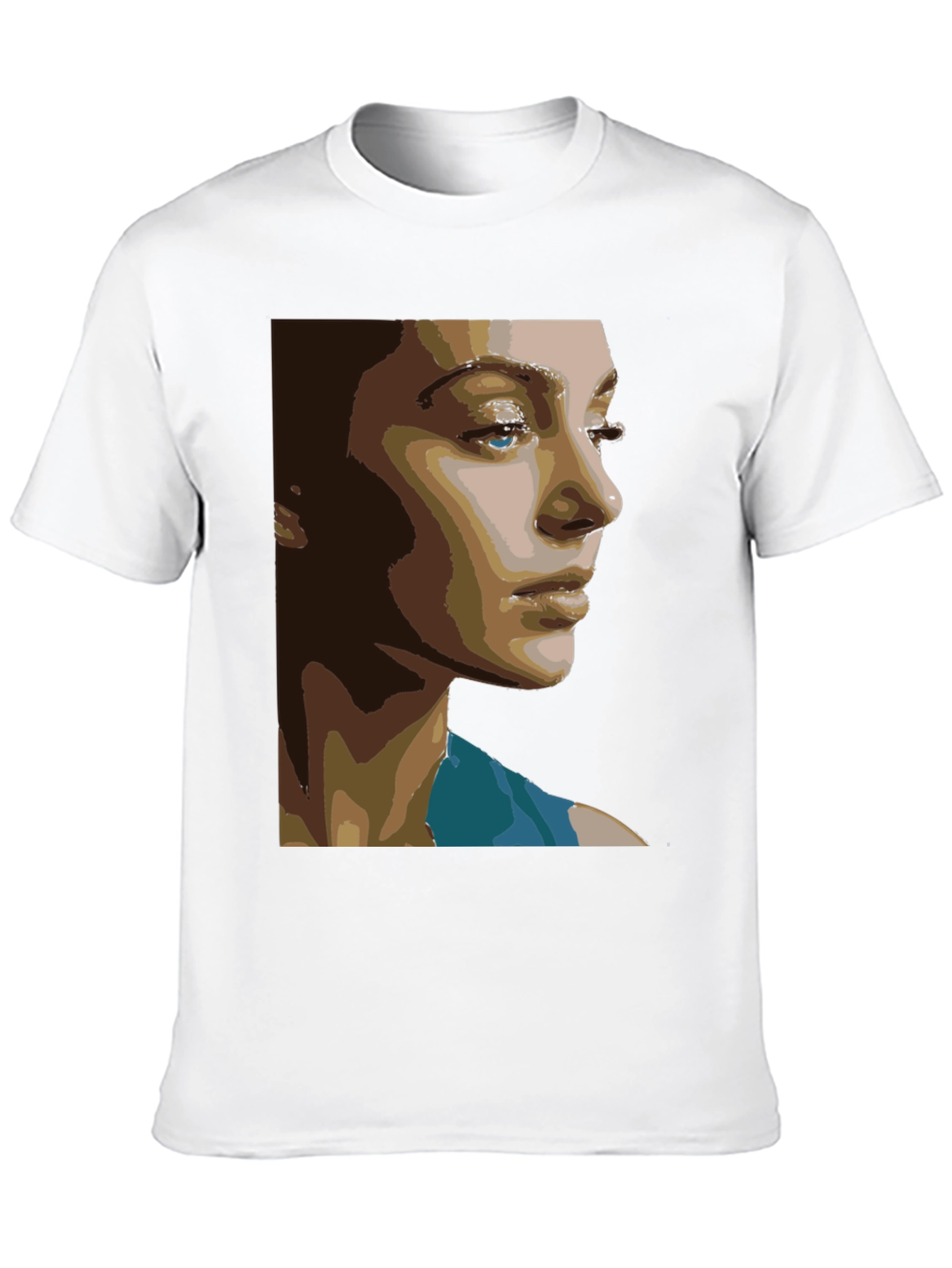 Abstract Portrait Graphic Tee - Unisex Black T-Shirt