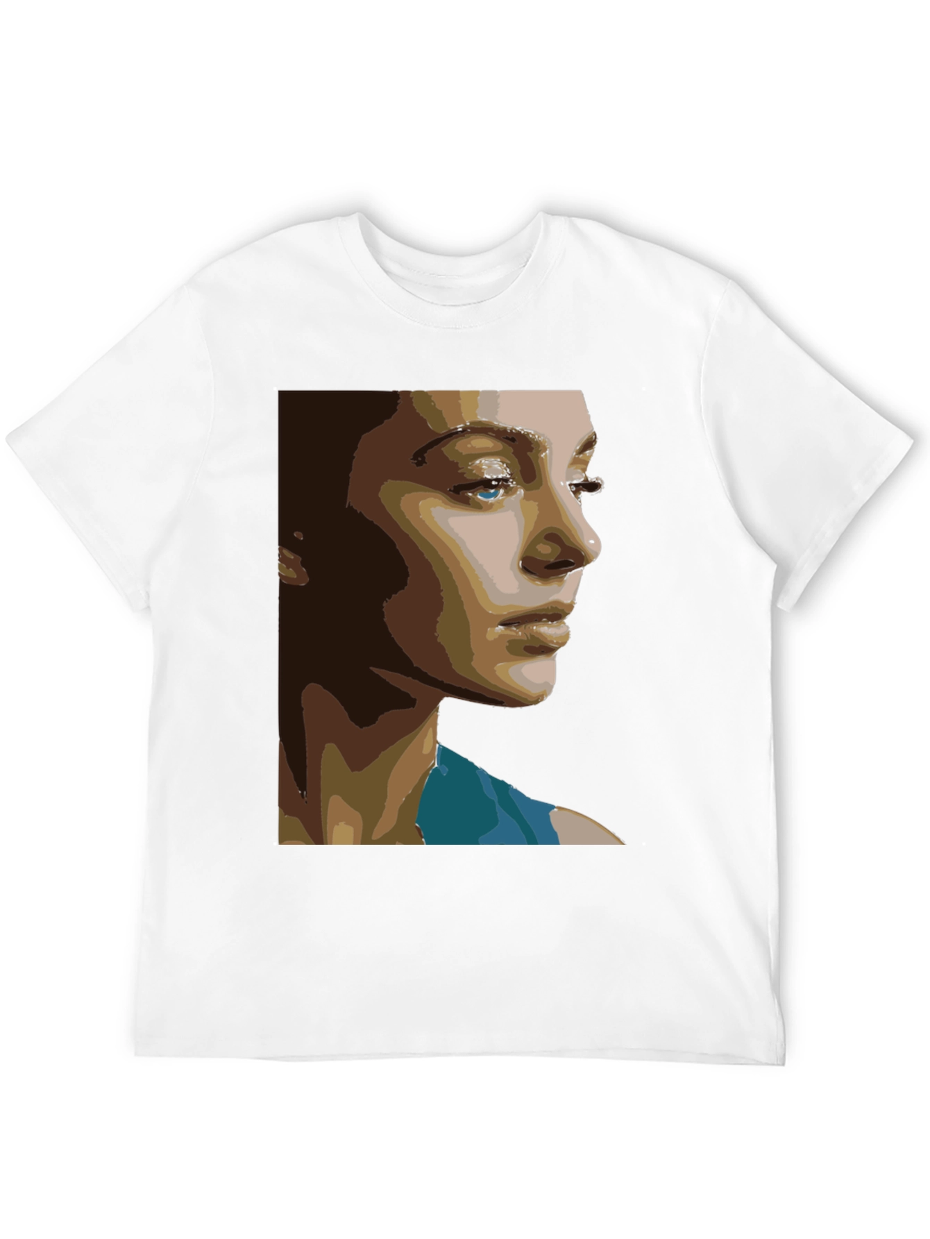Abstract Portrait Graphic Tee - Unisex Black T-Shirt
