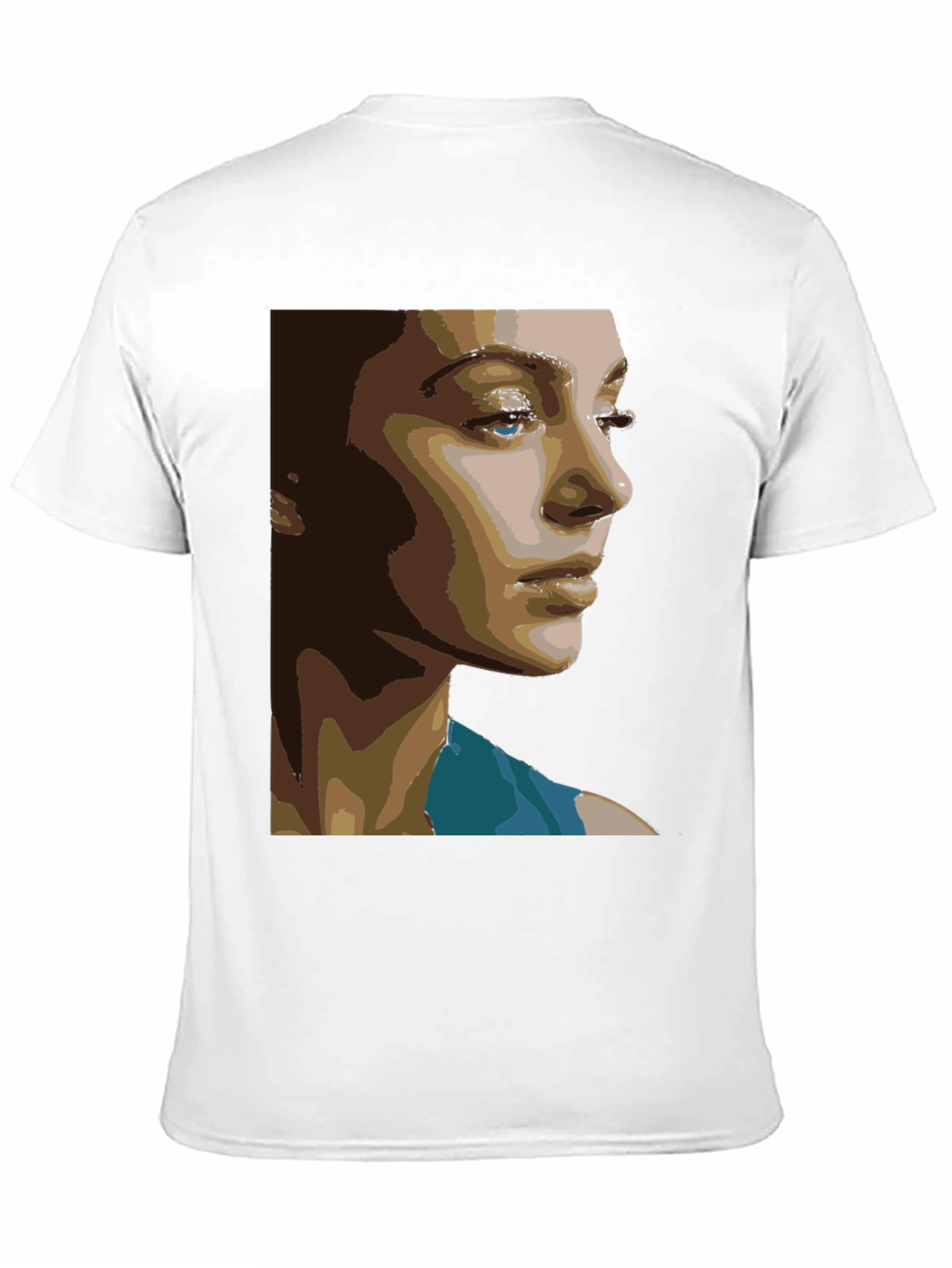 Abstract Portrait Graphic Tee - Unisex Black T-Shirt