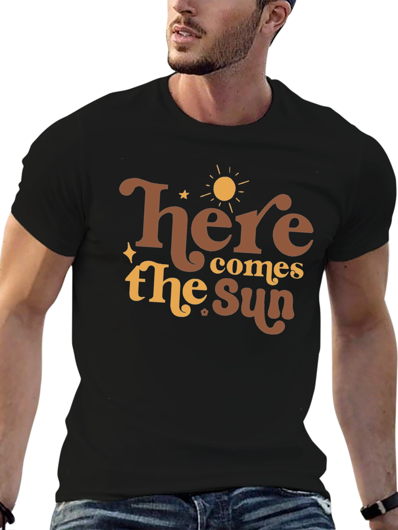 Here Comes the Sun Graphic Tee - Retro Style
