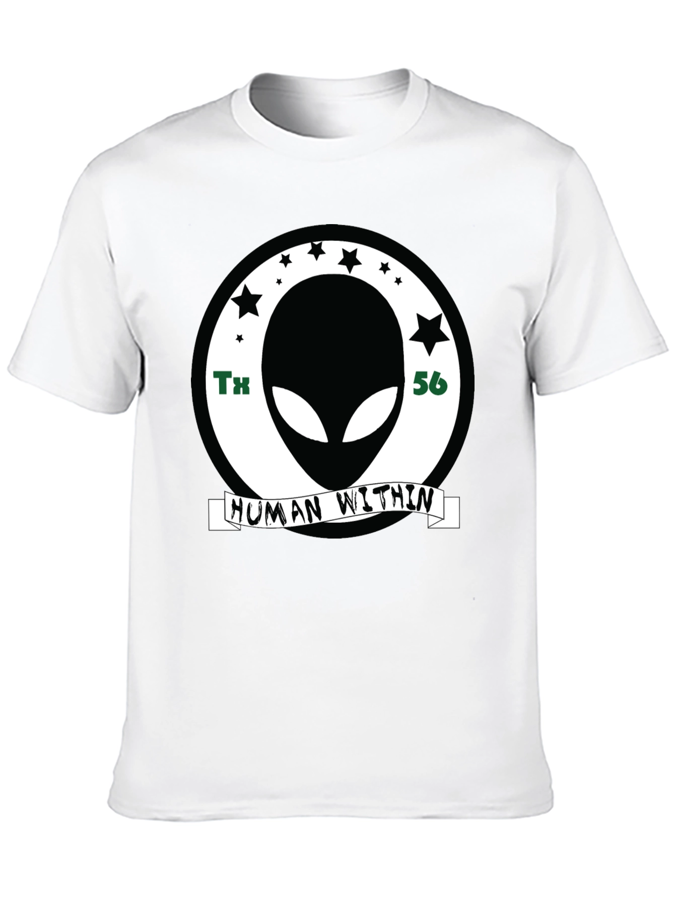 Alien Human Within Graphic T-Shirt - Black