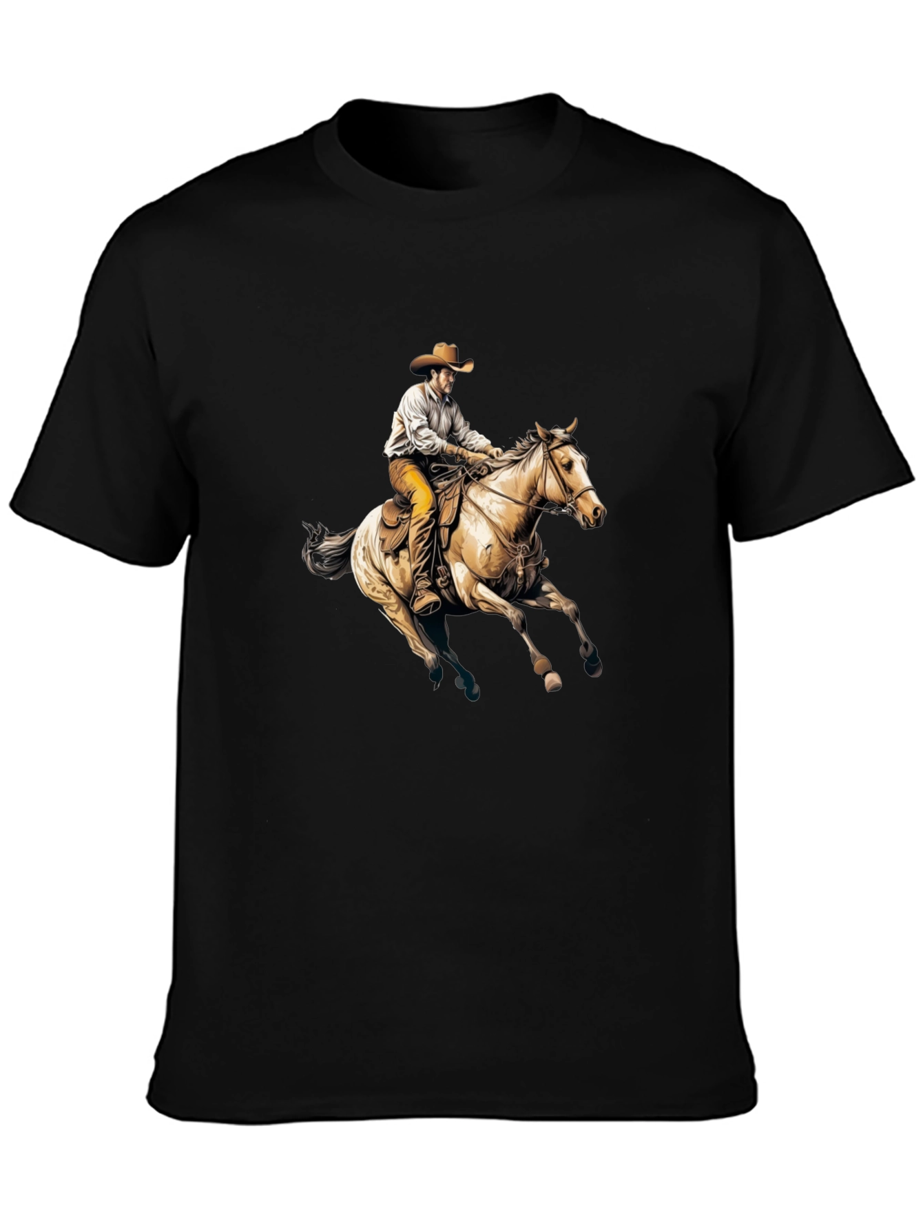 Cowboy Riding Horse Graphic Tee