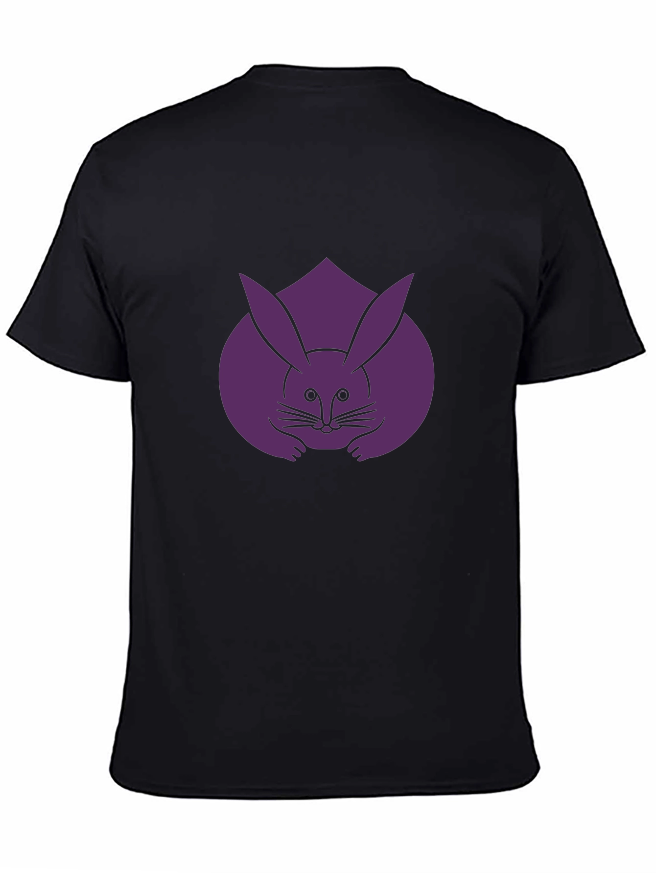 Rabbit Graphic Tee - Unique Purple Bunny Design