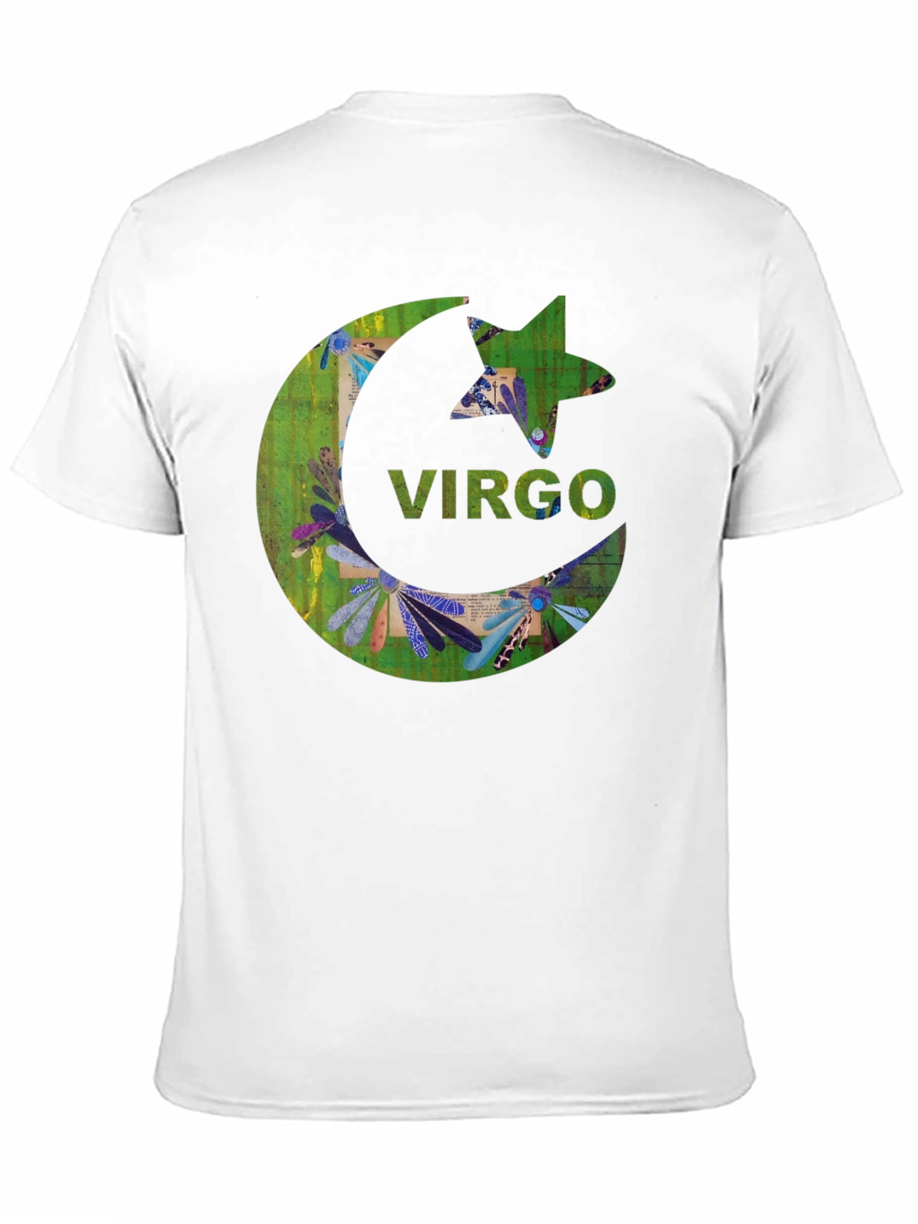 Virgo Zodiac Star Sign Black T-Shirt