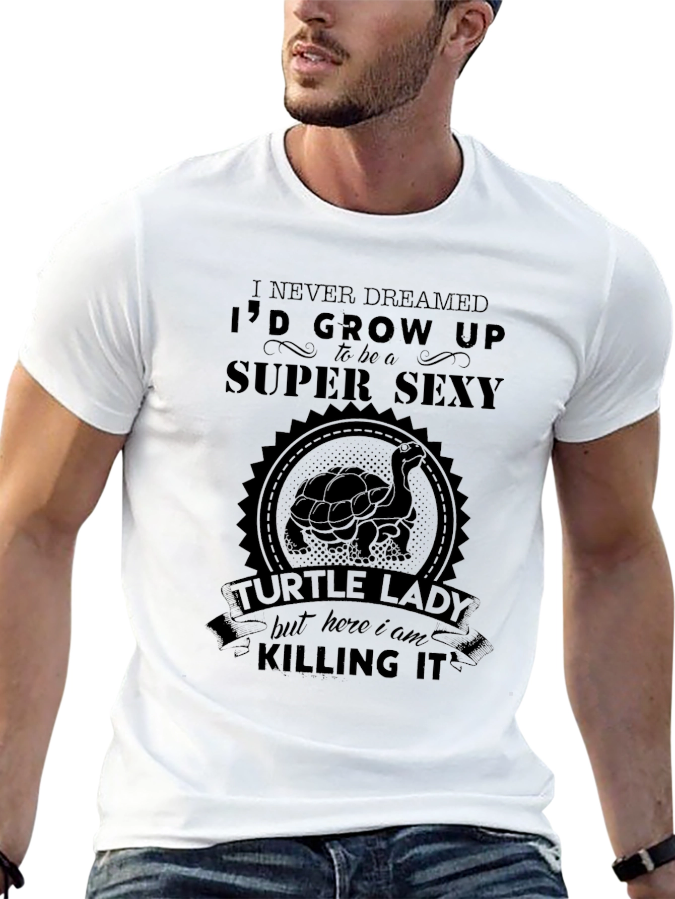 Super Sexy Turtle Lady Novelty T-Shirt