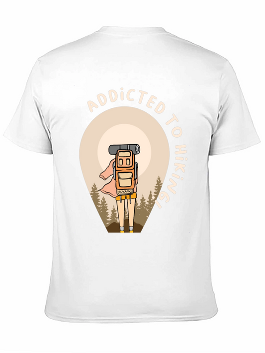 Addicted To Hiking Black Graphic Tee