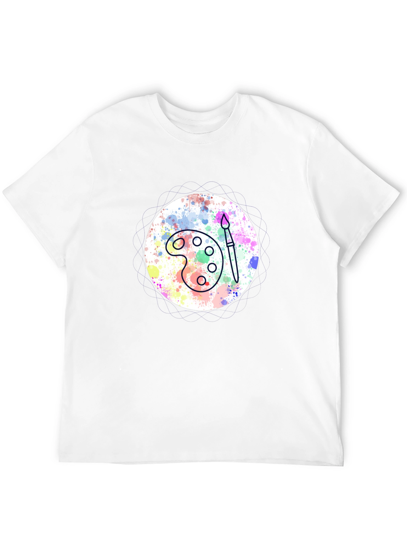 Painters Palette Tee - Artistic Black T-Shirt
