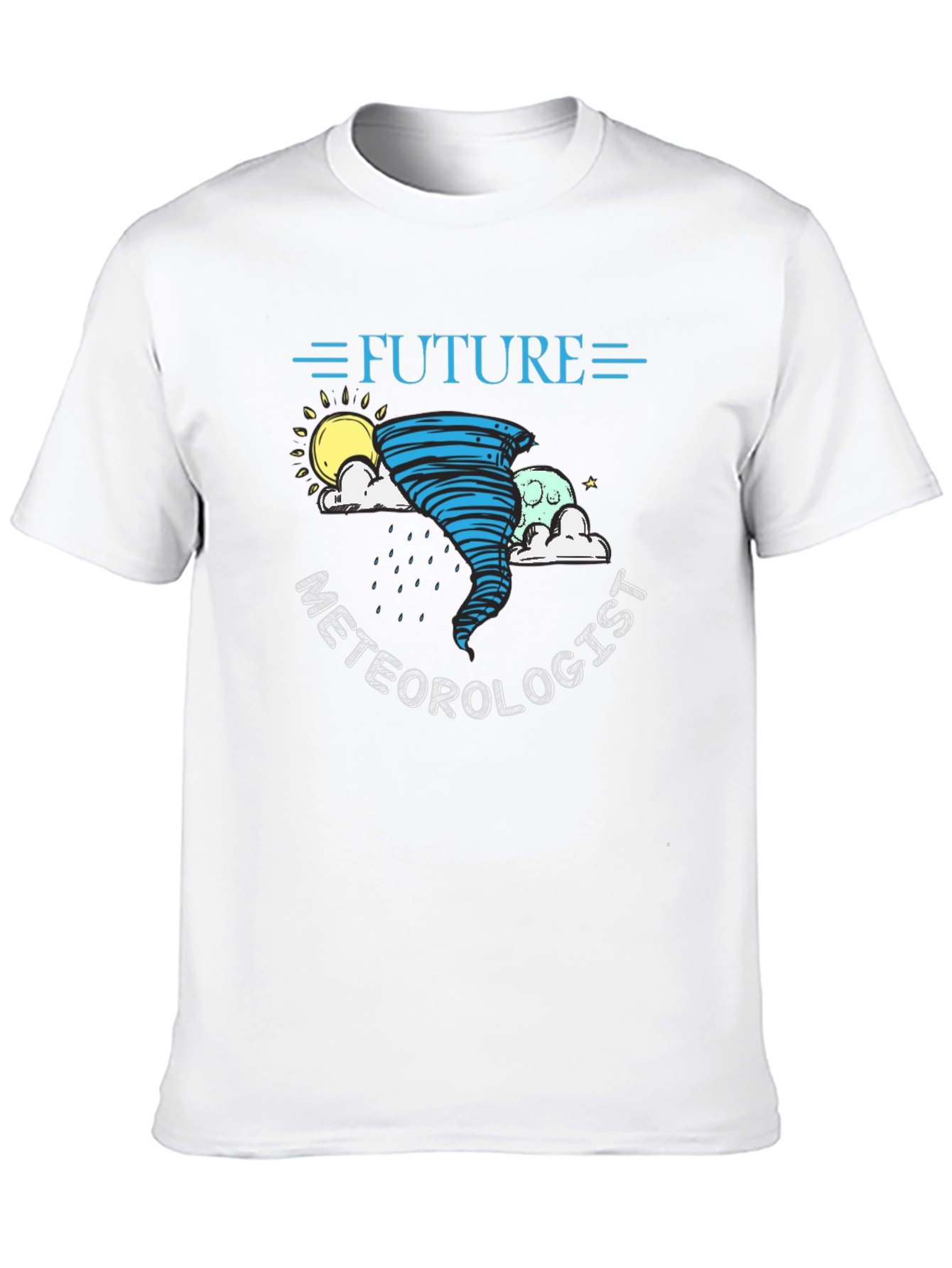 Future Meteorologist Black Graphic T-Shirt