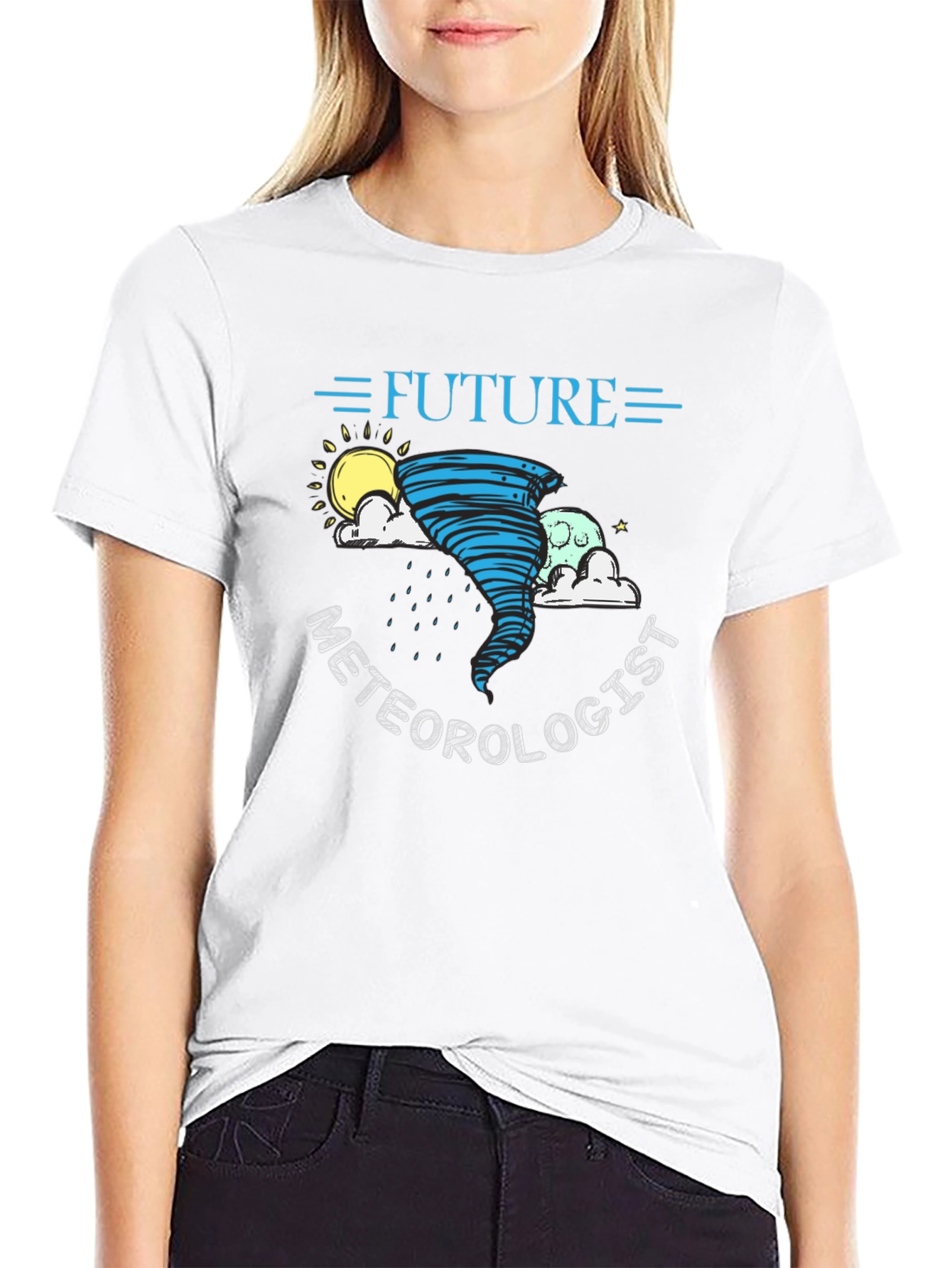 Future Meteorologist Black Graphic T-Shirt